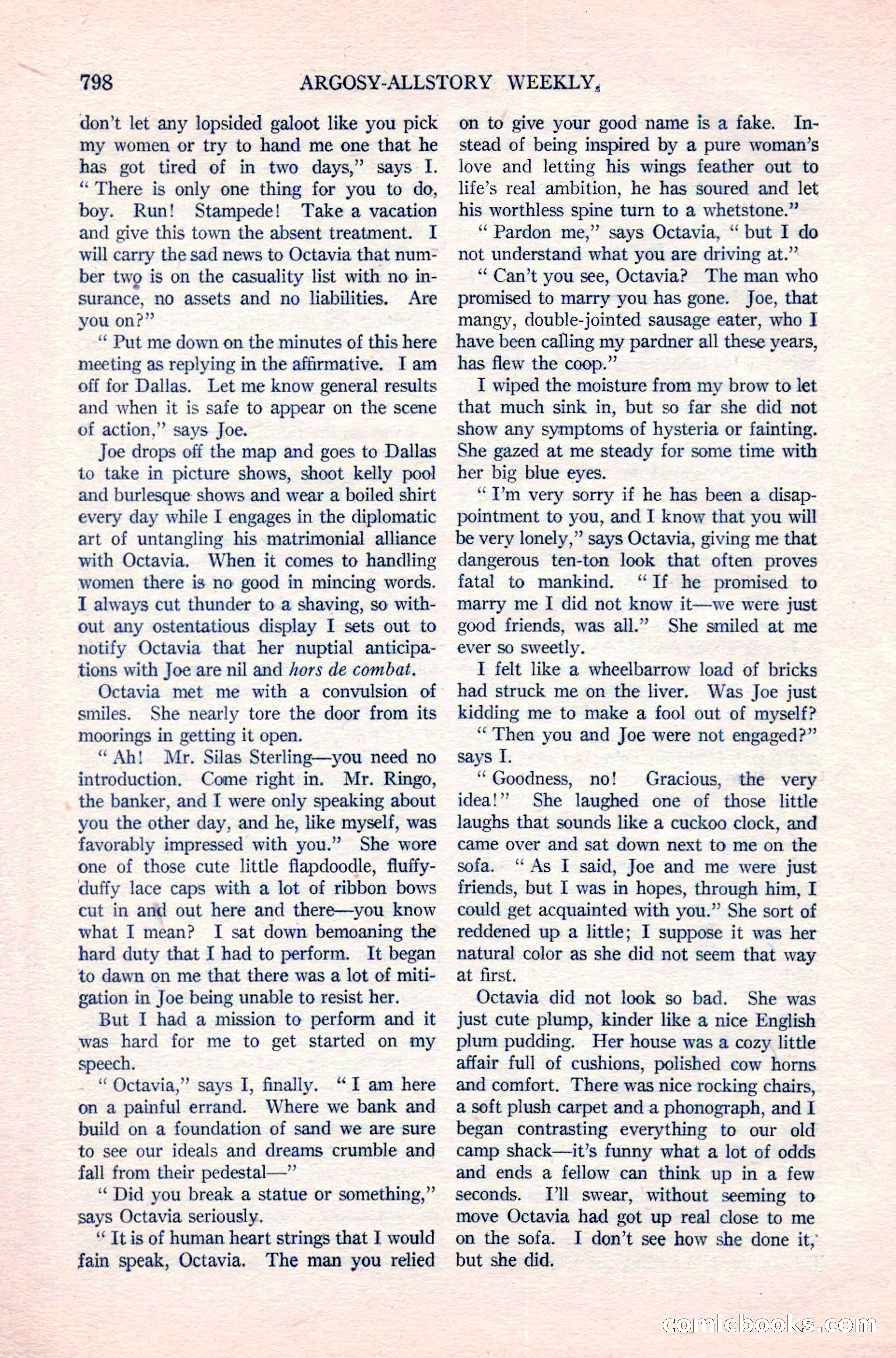 Argosy All-Story Weekly, April 14, 1923 — page 172 of 180