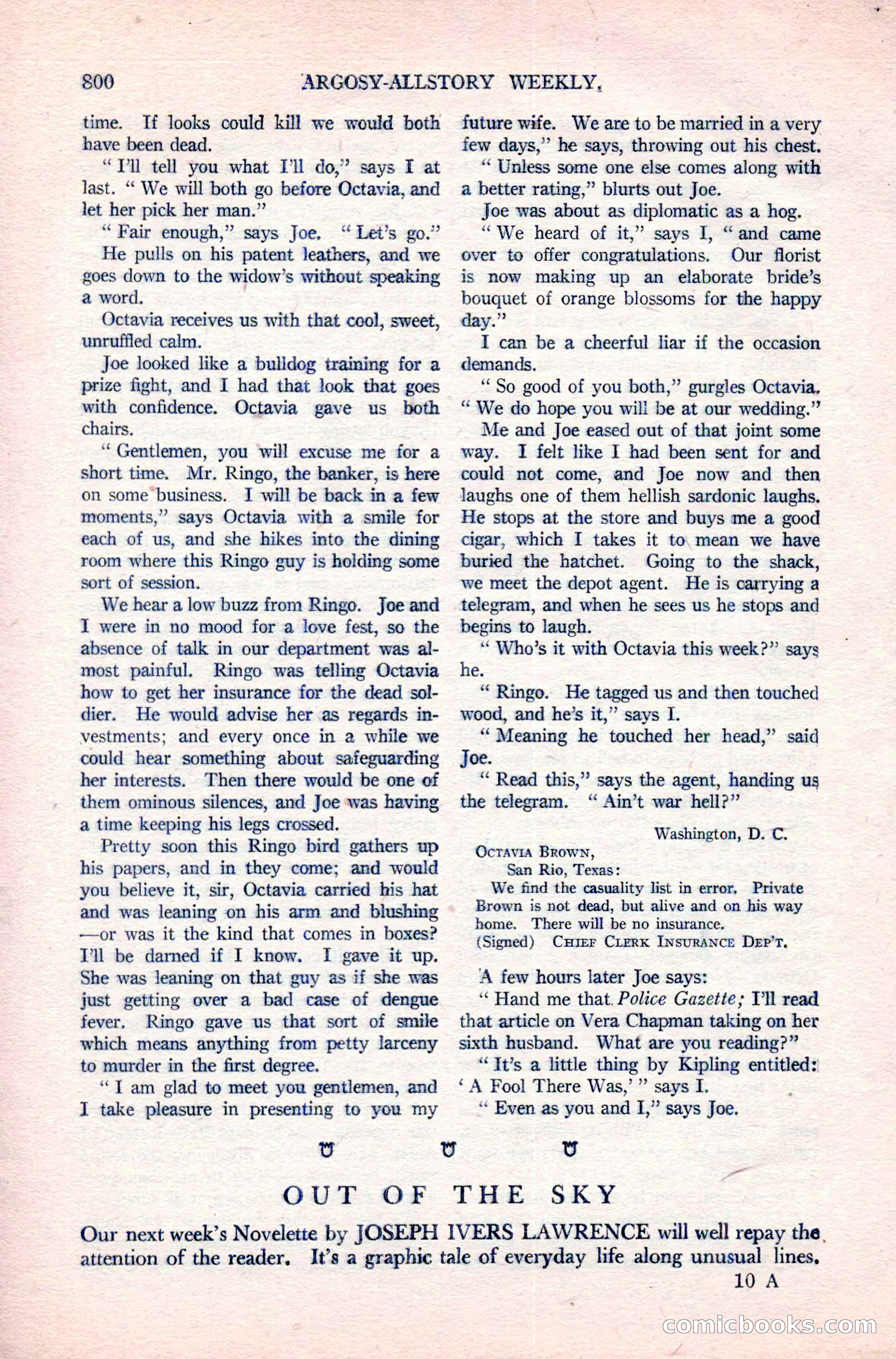 Argosy All-Story Weekly, April 14, 1923 — page 174 of 180