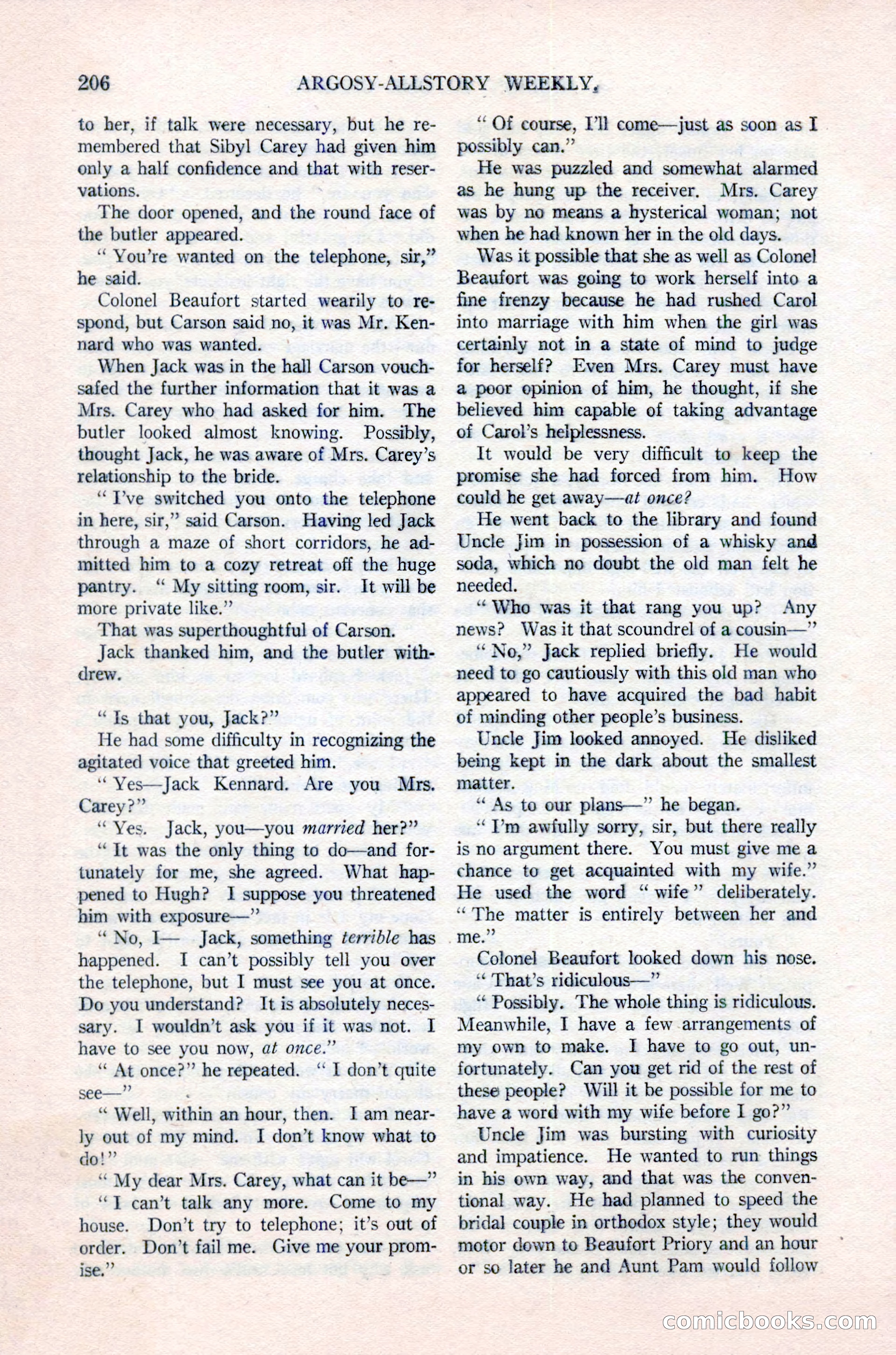 Argosy All-Story Weekly, June 16, 1923 — page 56 of 176