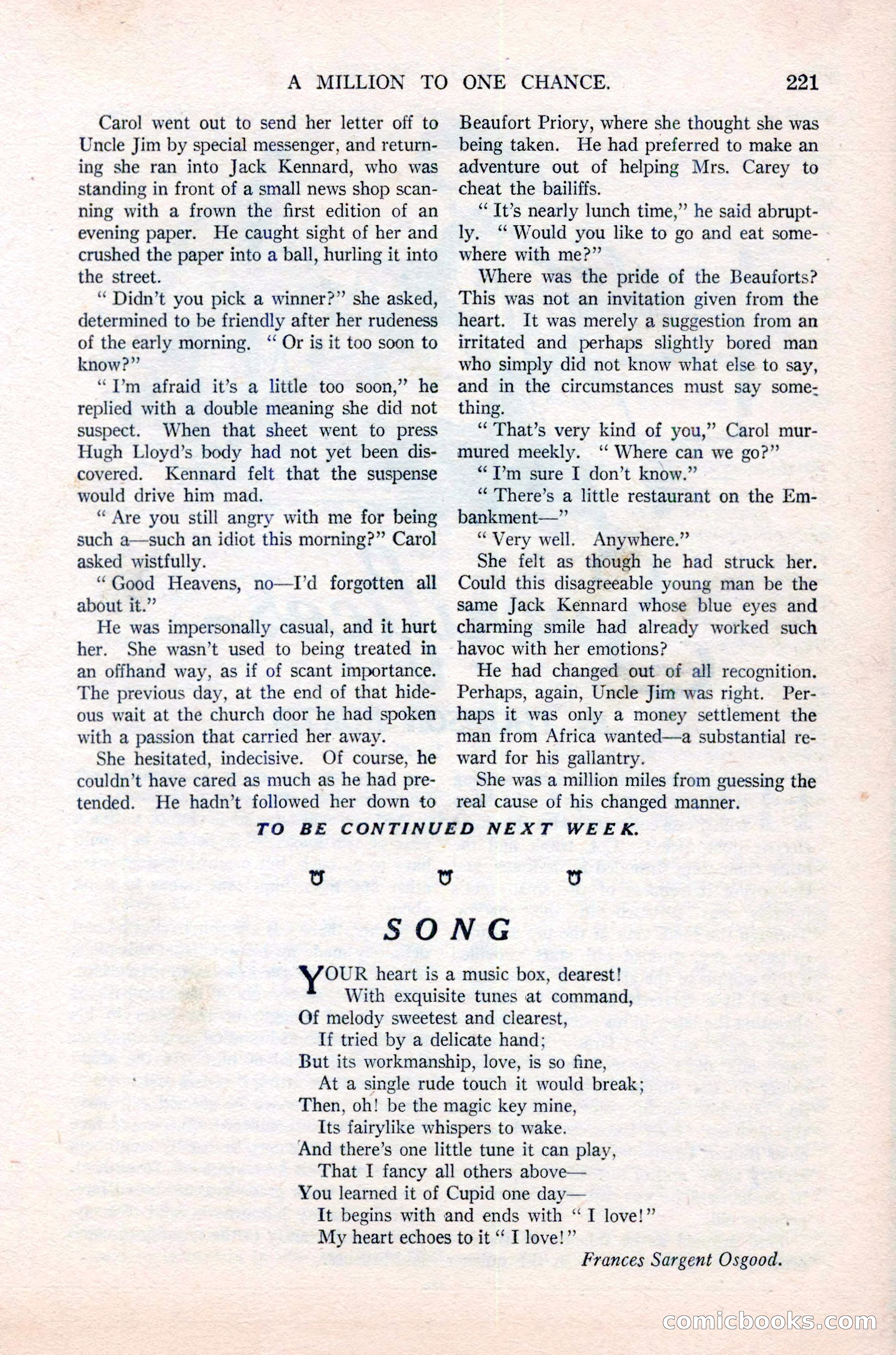 Argosy All-Story Weekly, June 16, 1923 — page 71 of 176