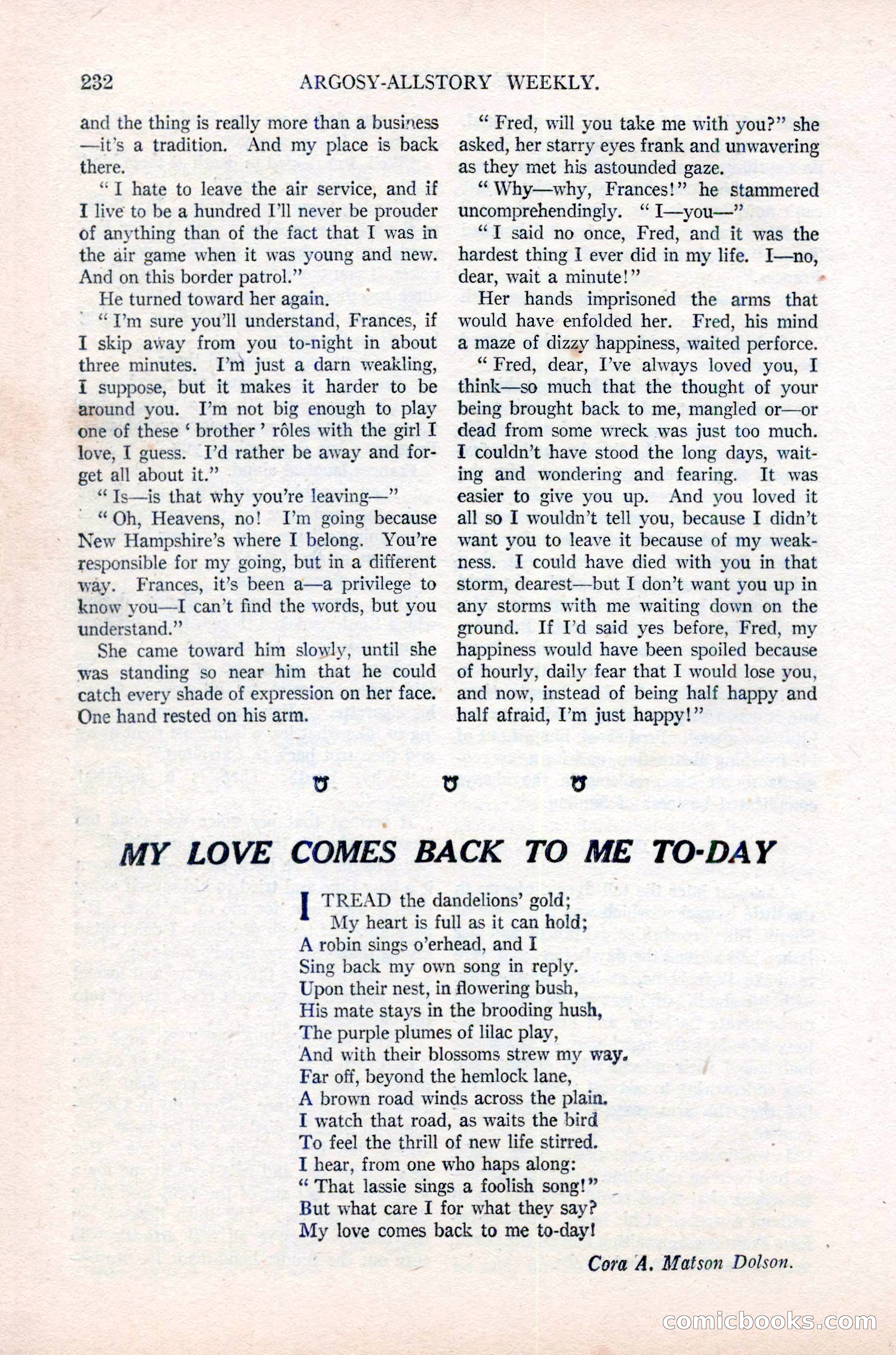 Argosy All-Story Weekly, June 16, 1923 — page 82 of 176