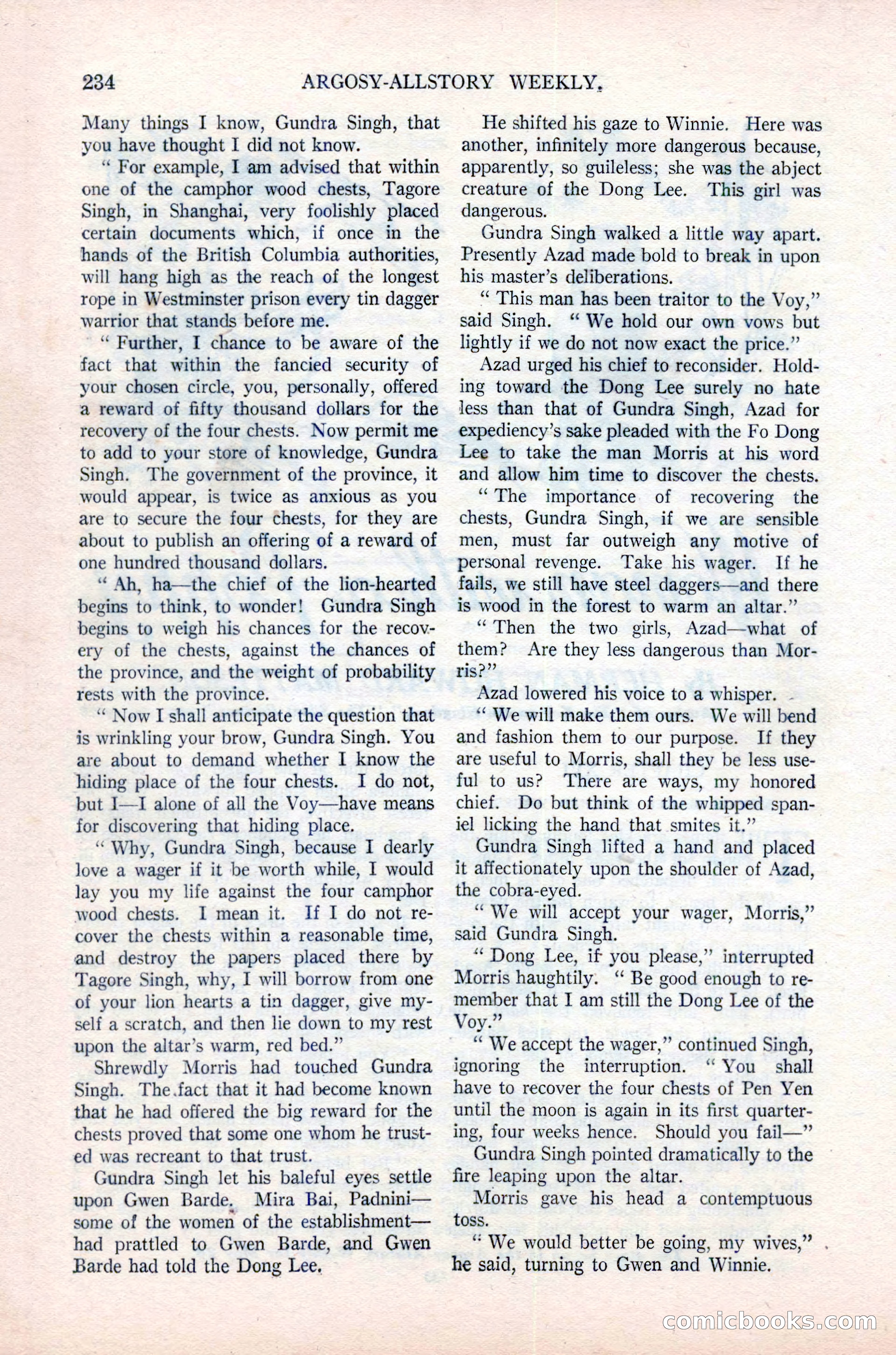 Argosy All-Story Weekly, June 16, 1923 — page 84 of 176