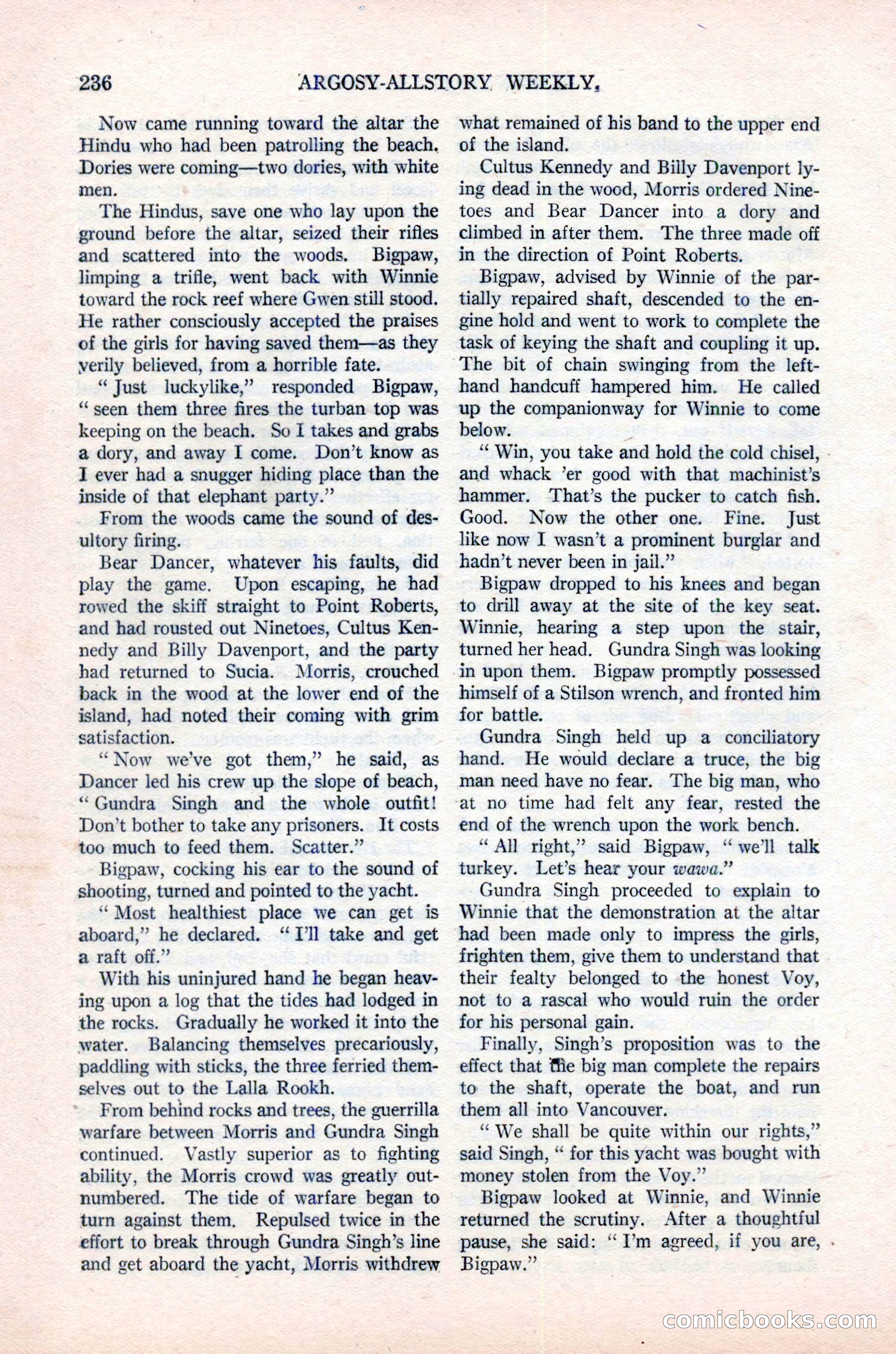 Argosy All-Story Weekly, June 16, 1923 — page 86 of 176