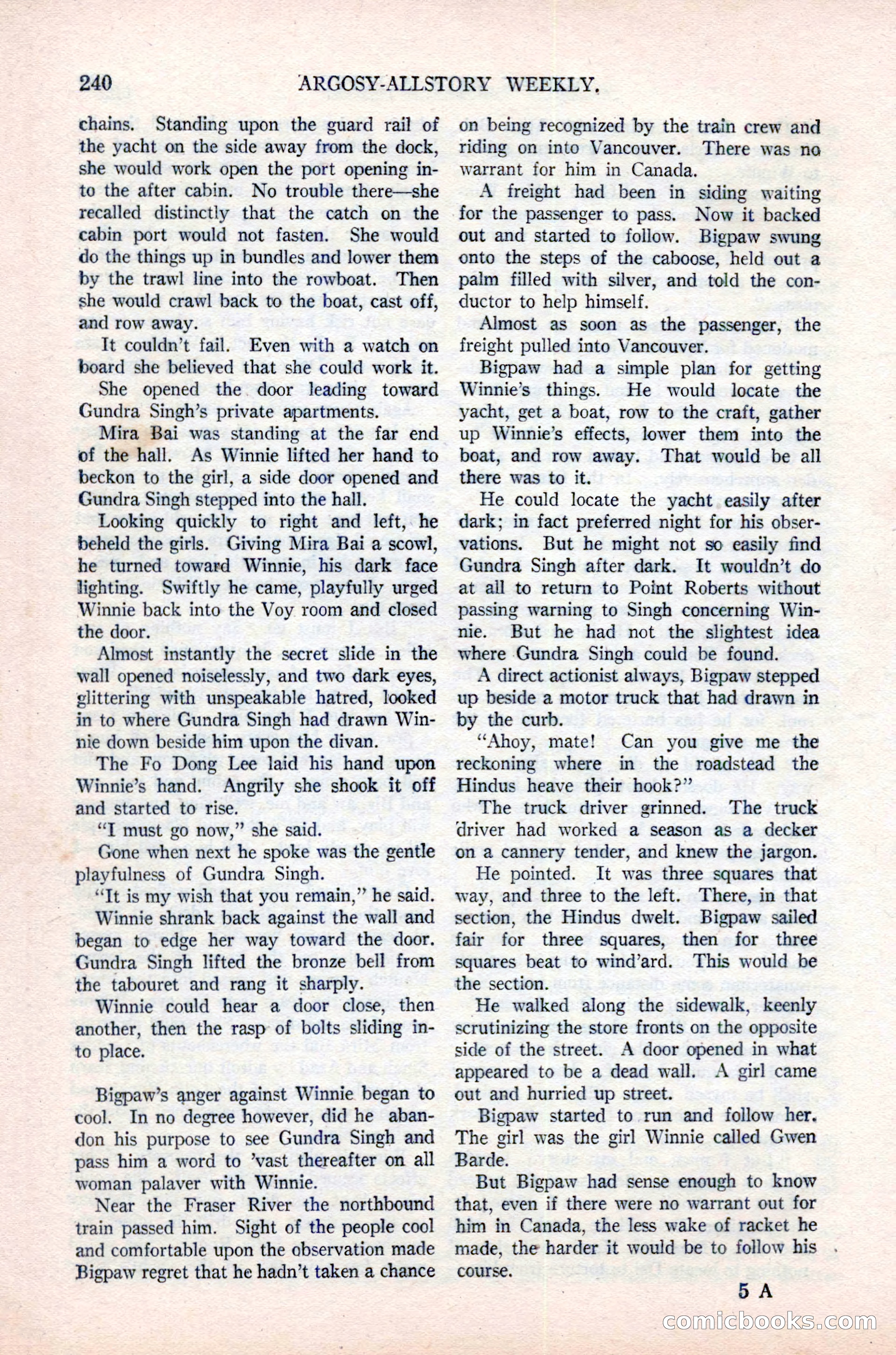 Argosy All-Story Weekly, June 16, 1923 — page 90 of 176