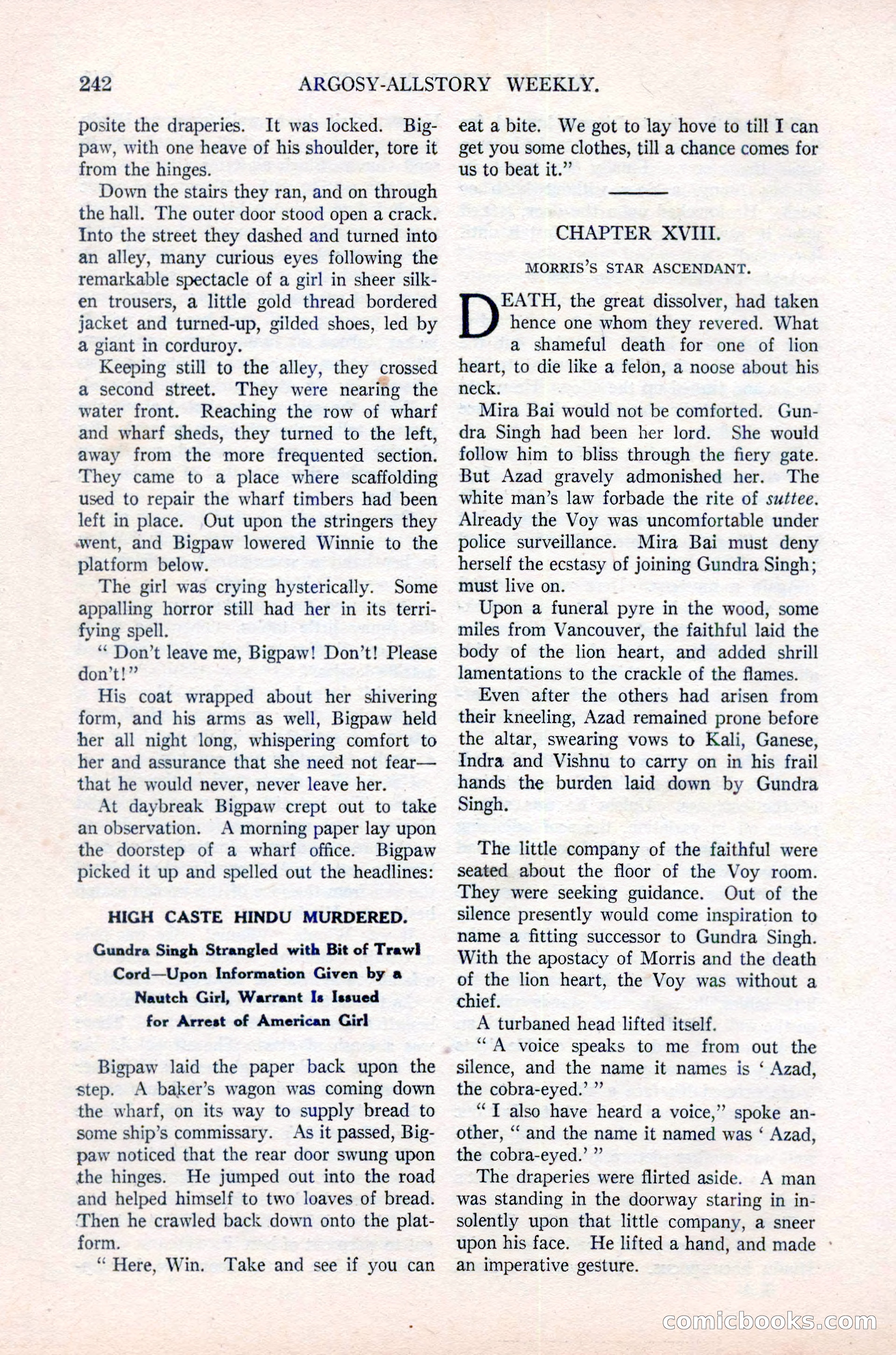 Argosy All-Story Weekly, June 16, 1923 — page 92 of 176
