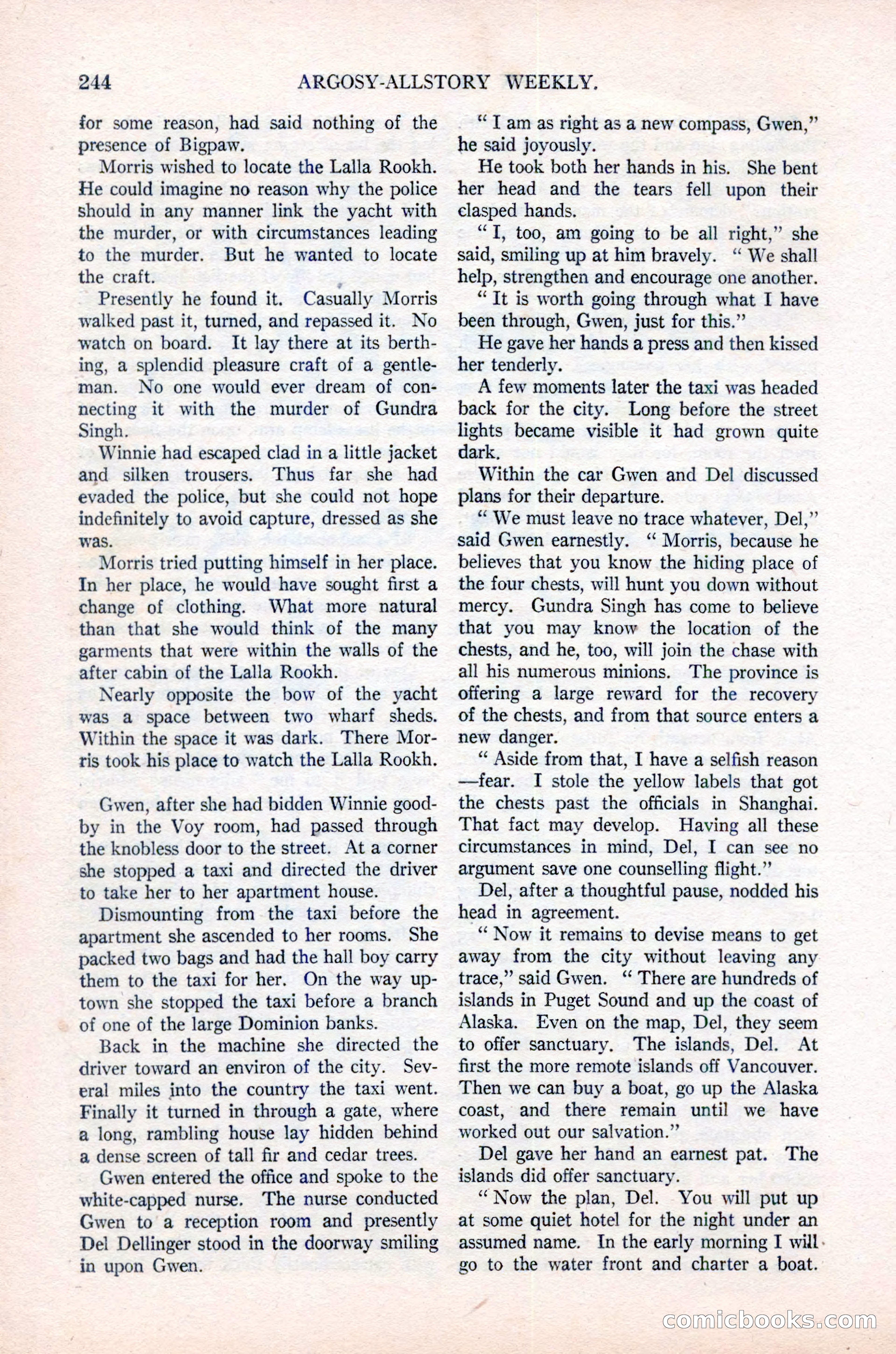 Argosy All-Story Weekly, June 16, 1923 — page 94 of 176