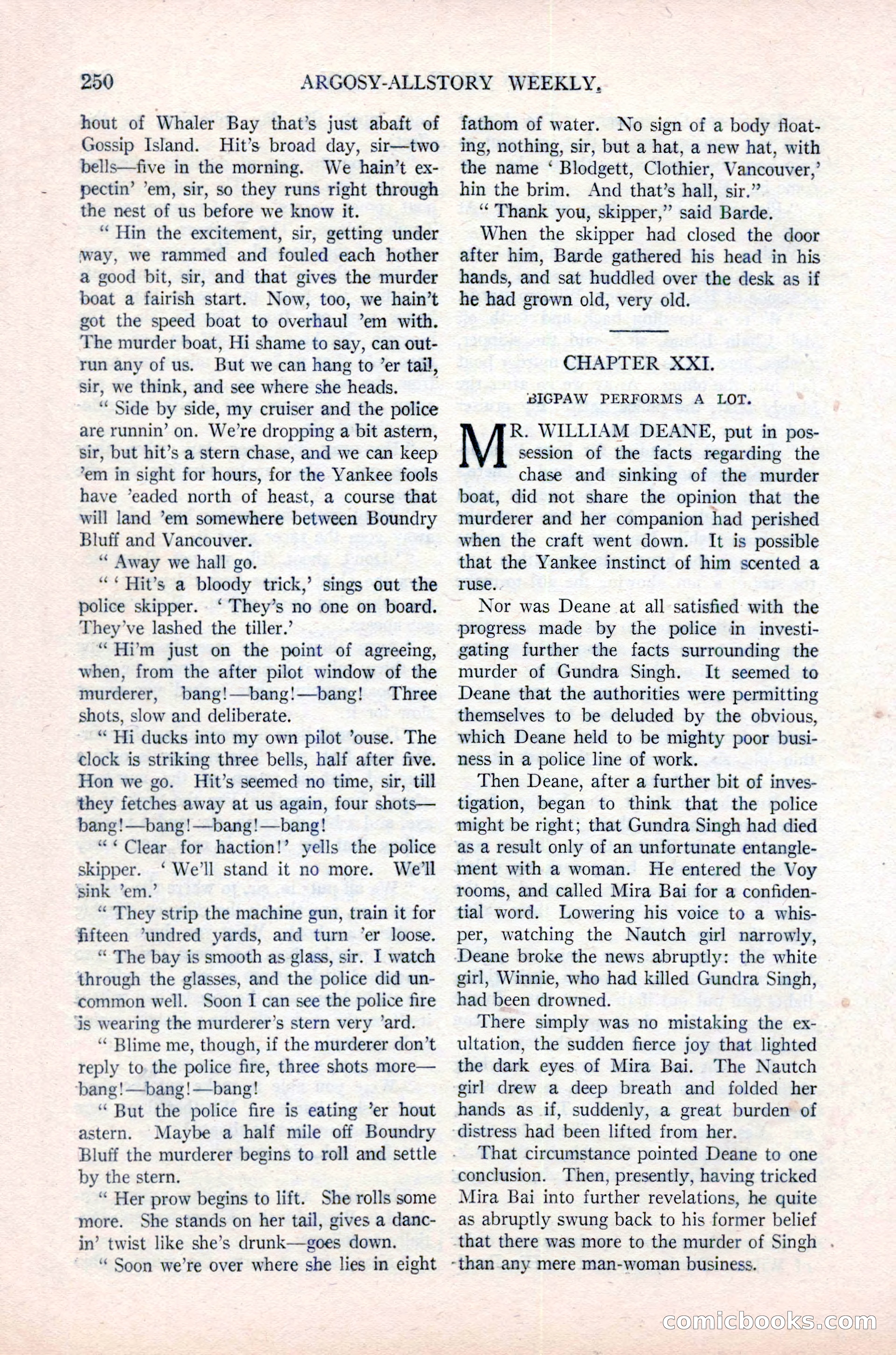 Argosy All-Story Weekly, June 16, 1923 — page 100 of 176