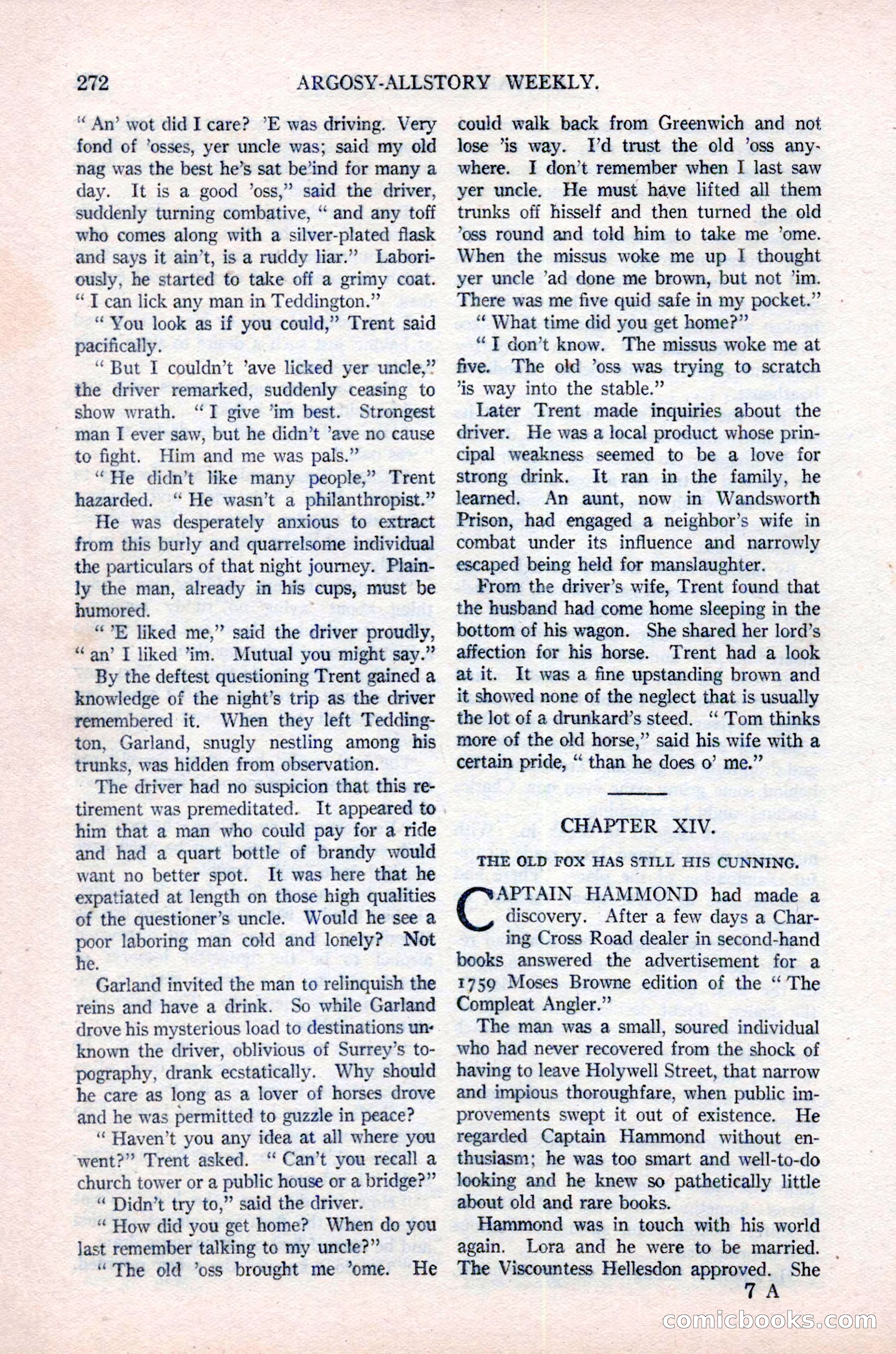 Argosy All-Story Weekly, June 16, 1923 — page 122 of 176