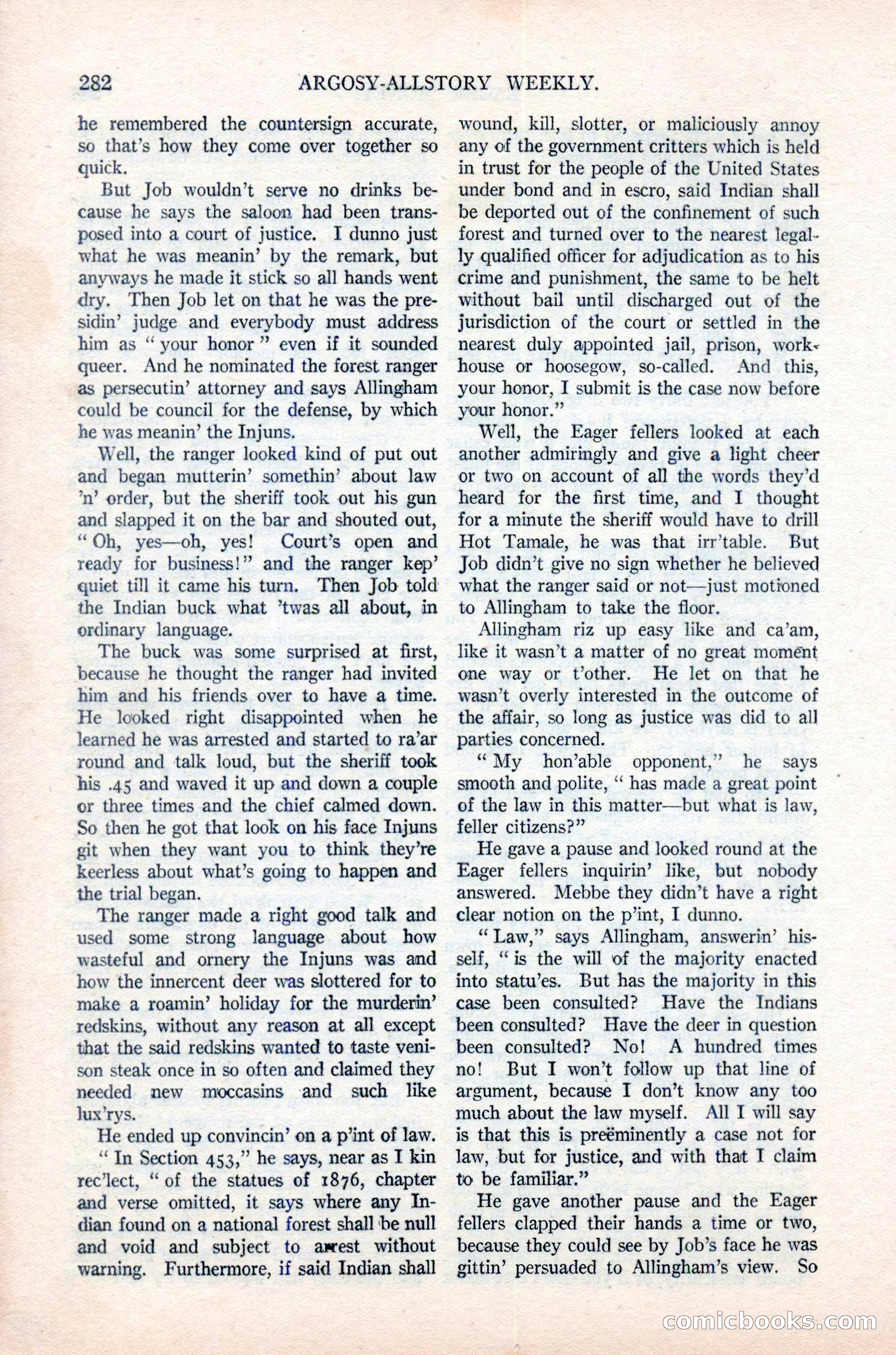 Argosy All-Story Weekly, June 16, 1923 — page 132 of 176