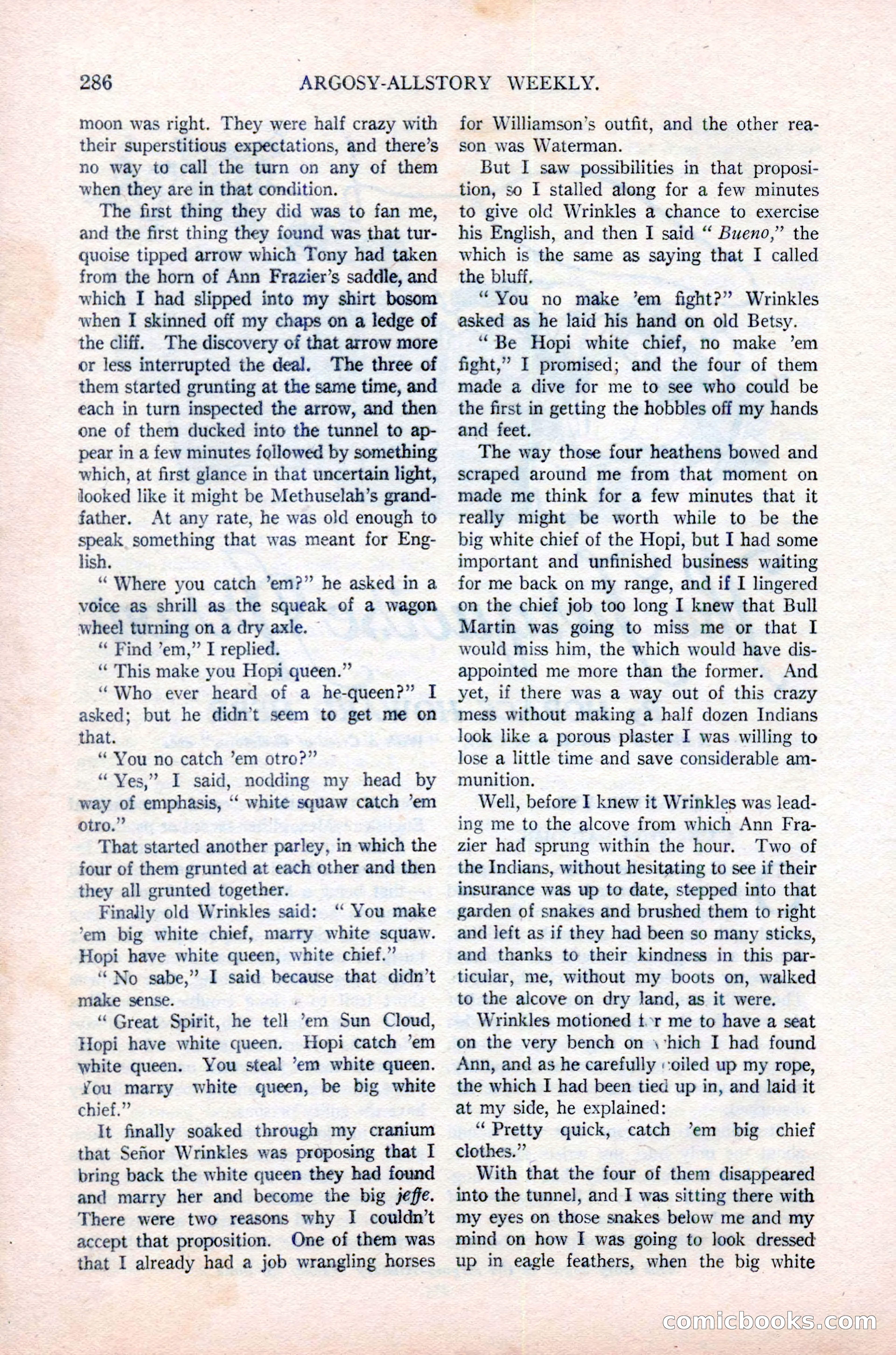 Argosy All-Story Weekly, June 16, 1923 — page 136 of 176