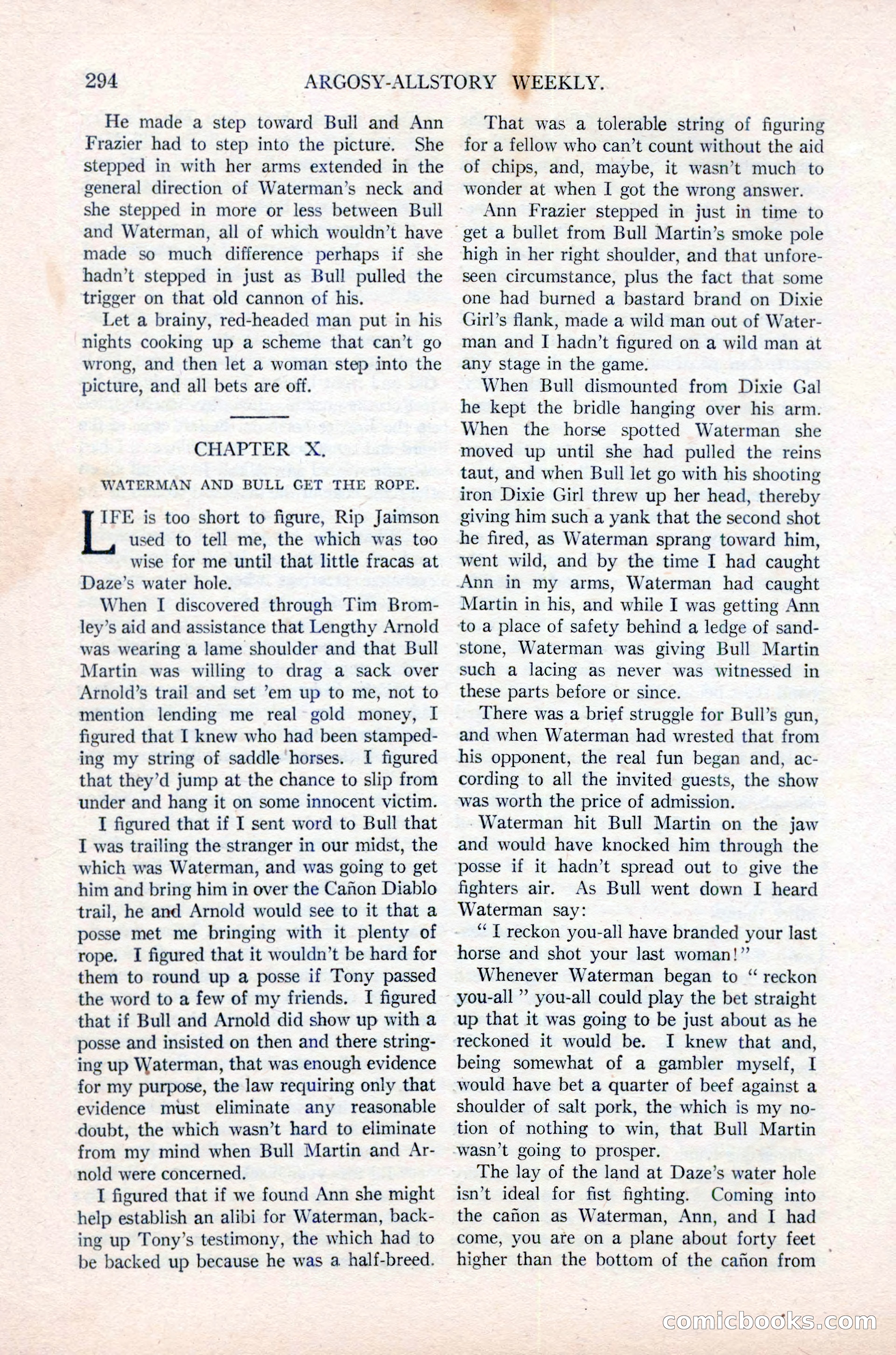 Argosy All-Story Weekly, June 16, 1923 — page 144 of 176