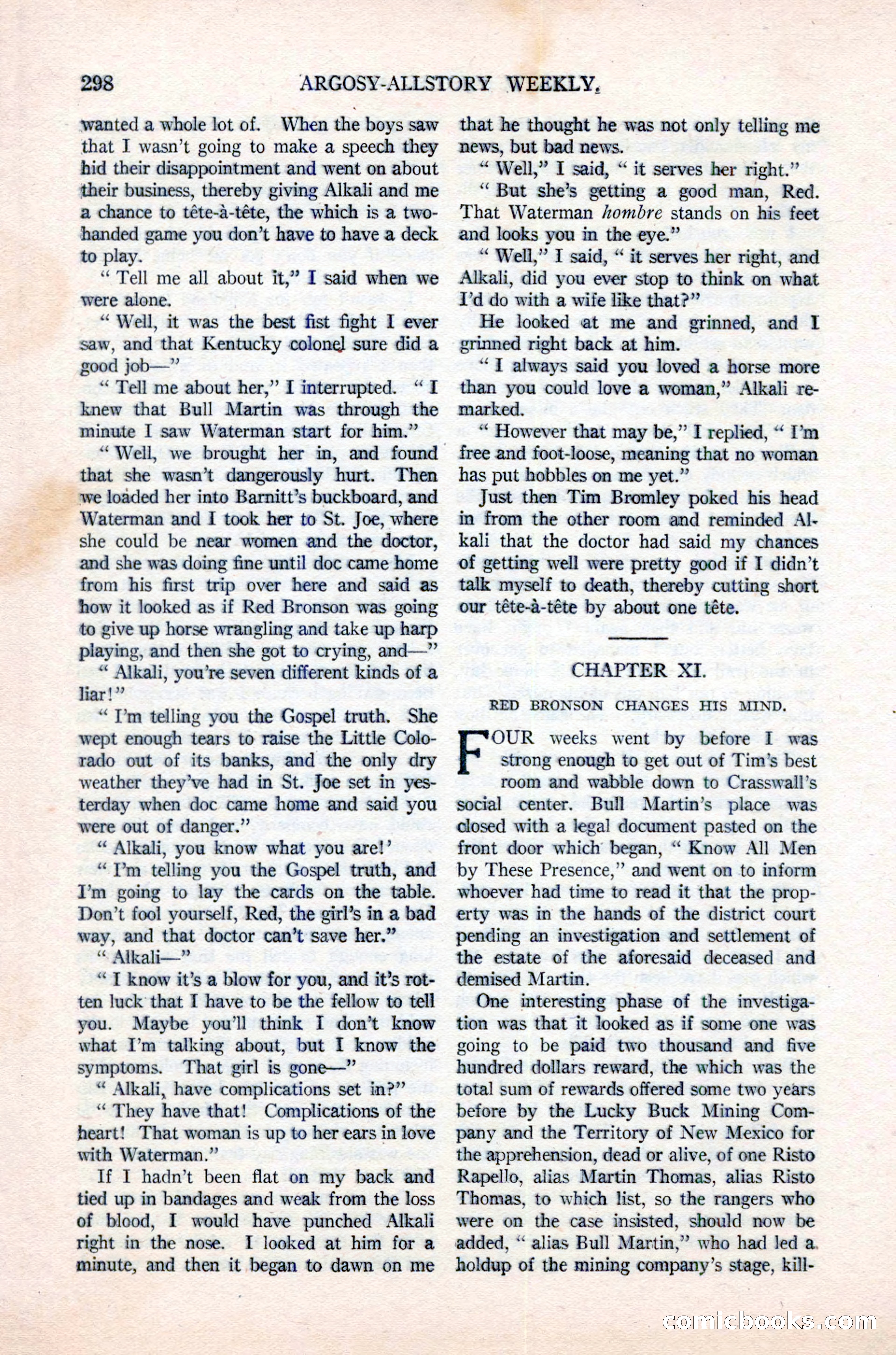Argosy All-Story Weekly, June 16, 1923 — page 148 of 176