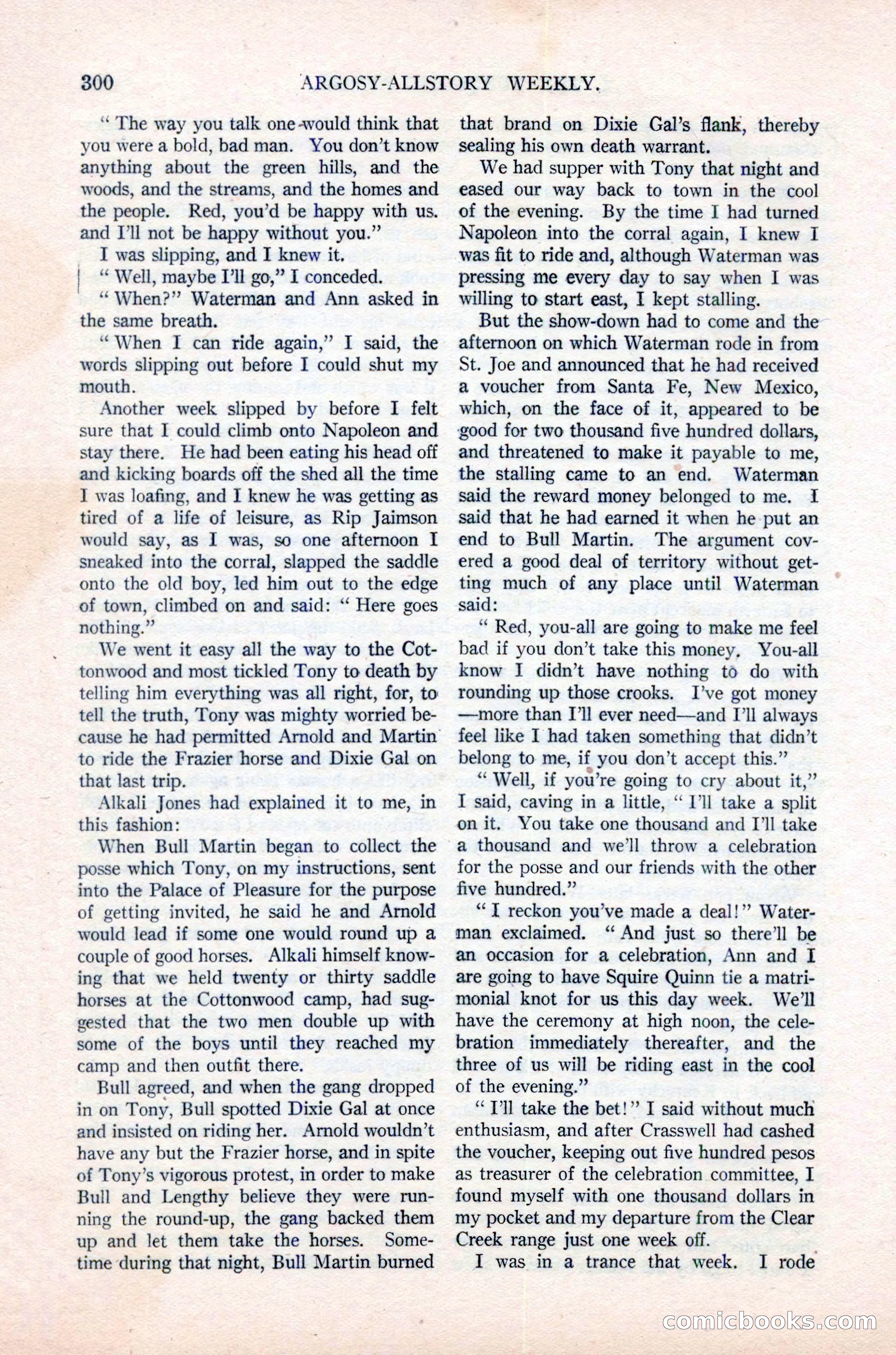 Argosy All-Story Weekly, June 16, 1923 — page 150 of 176