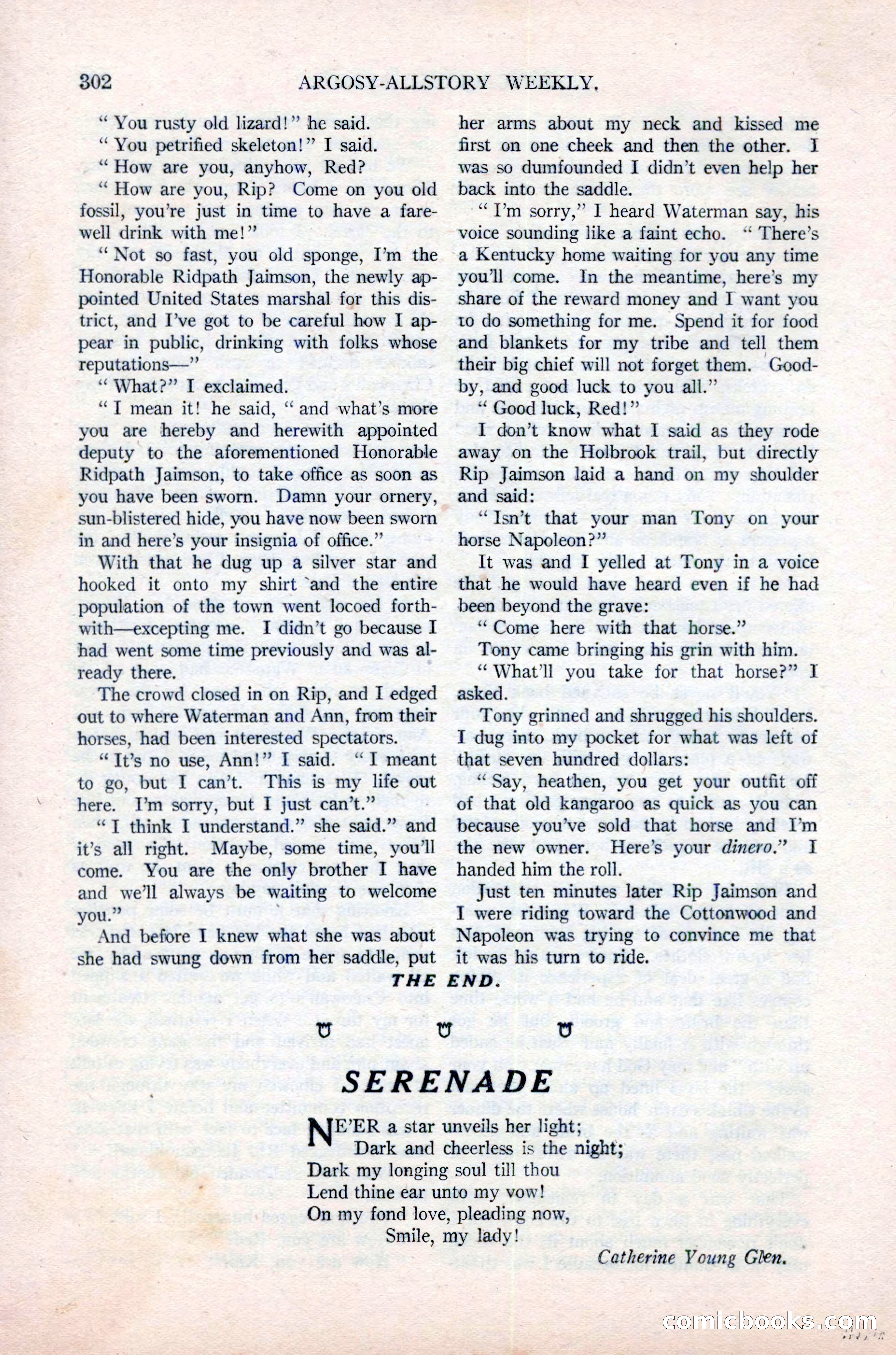 Argosy All-Story Weekly, June 16, 1923 — page 152 of 176