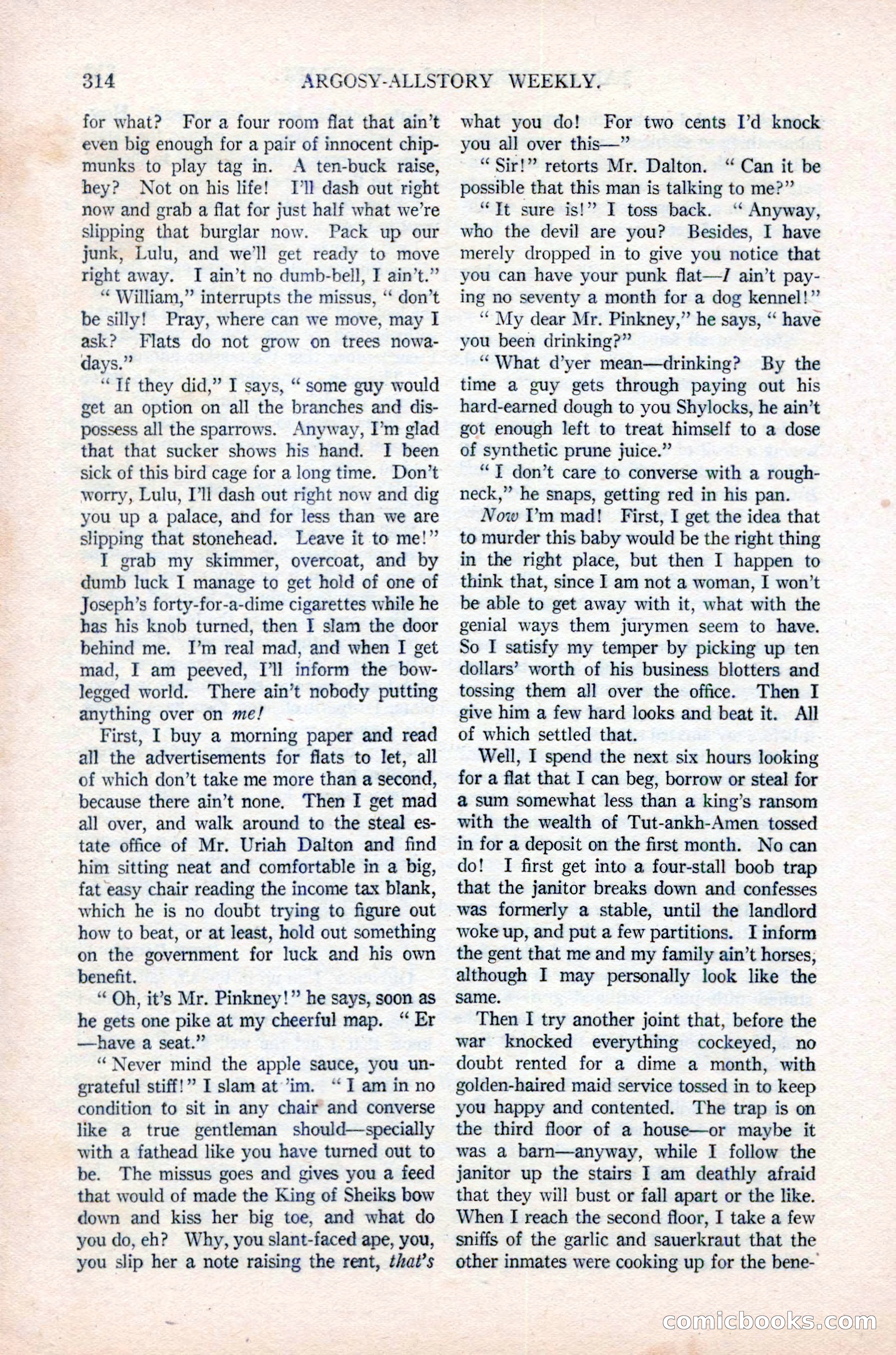 Argosy All-Story Weekly, June 16, 1923 — page 164 of 176