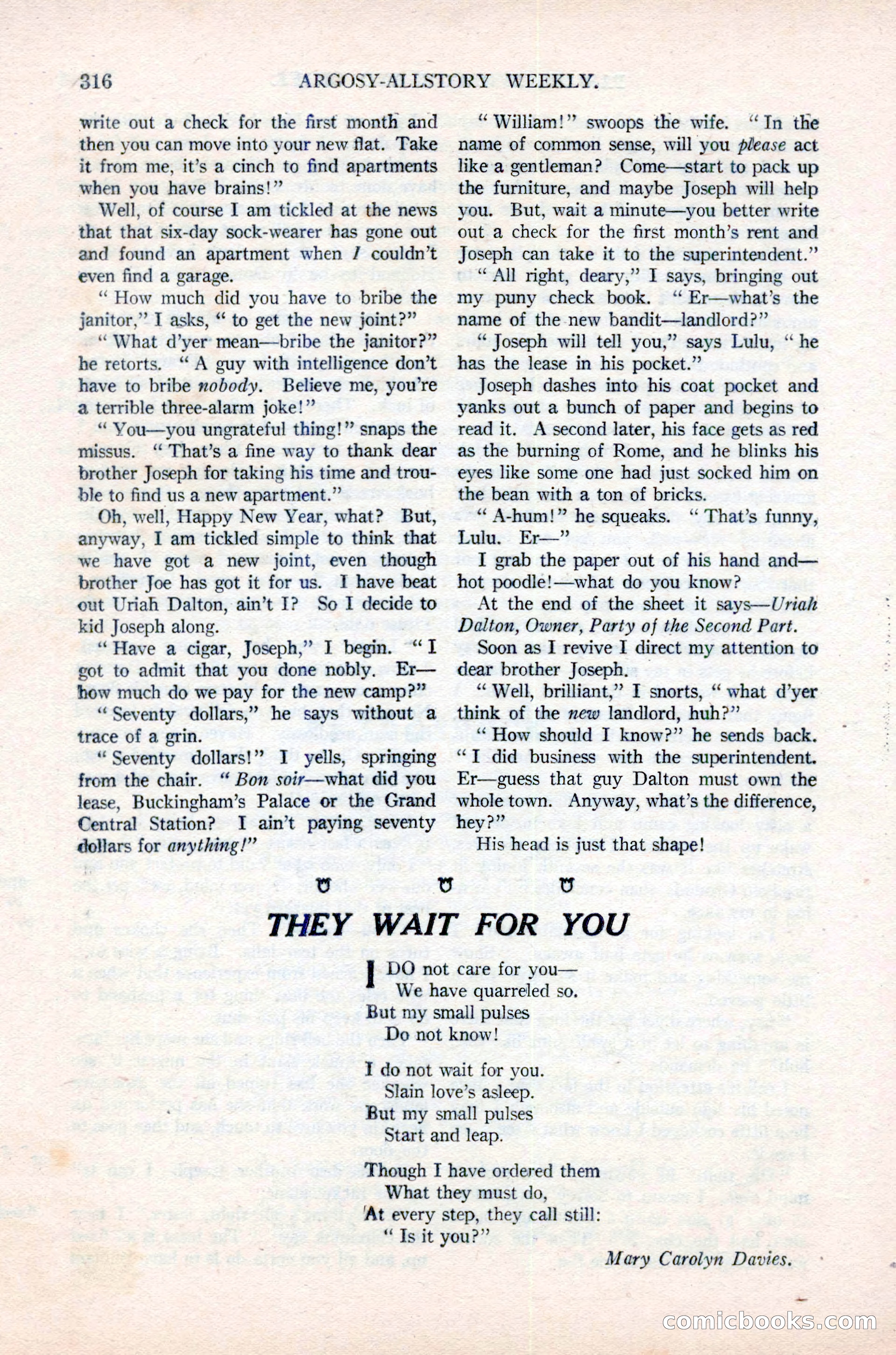 Argosy All-Story Weekly, June 16, 1923 — page 166 of 176