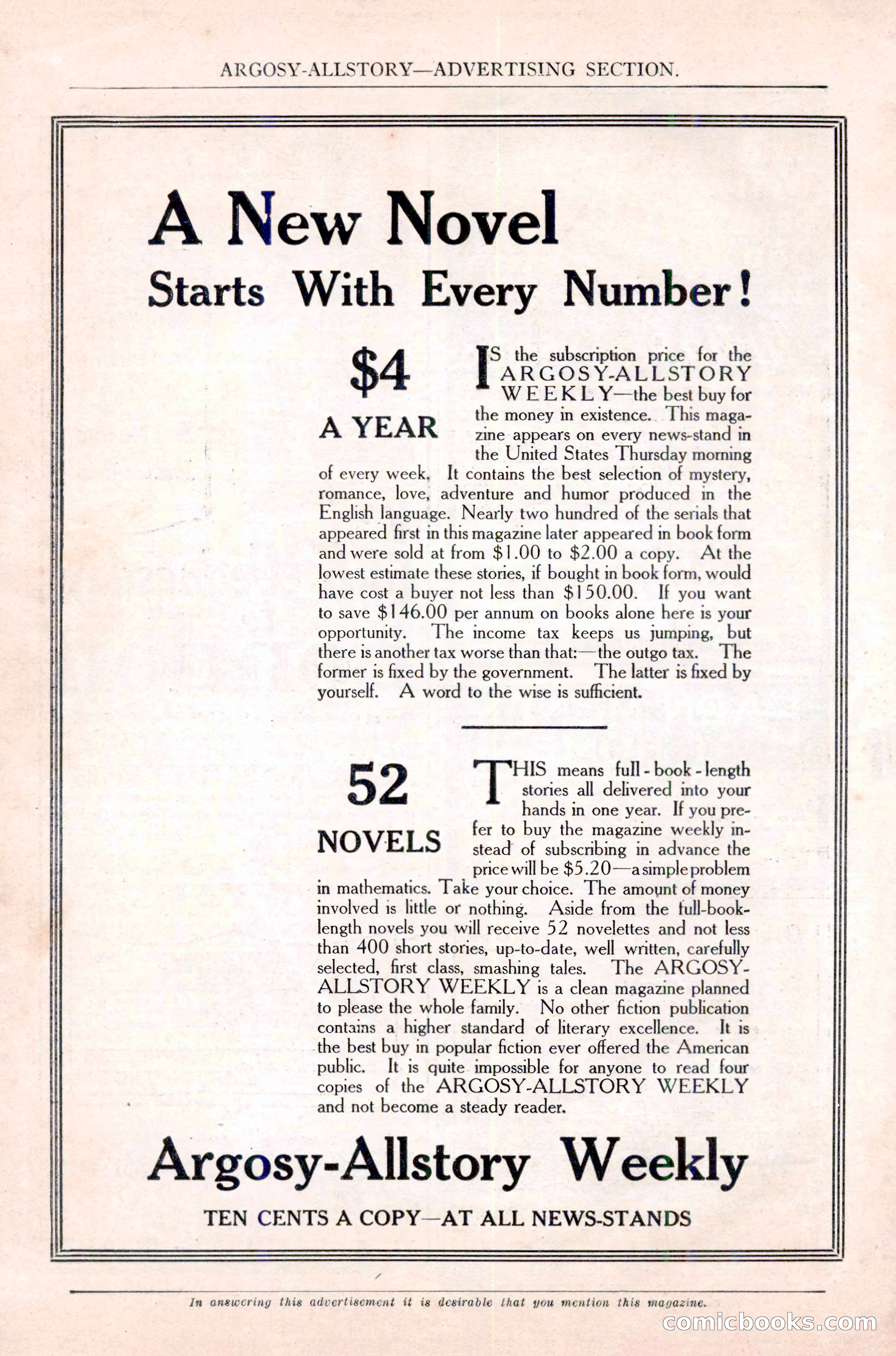 Argosy All-Story Weekly, June 16, 1923 — page 174 of 176