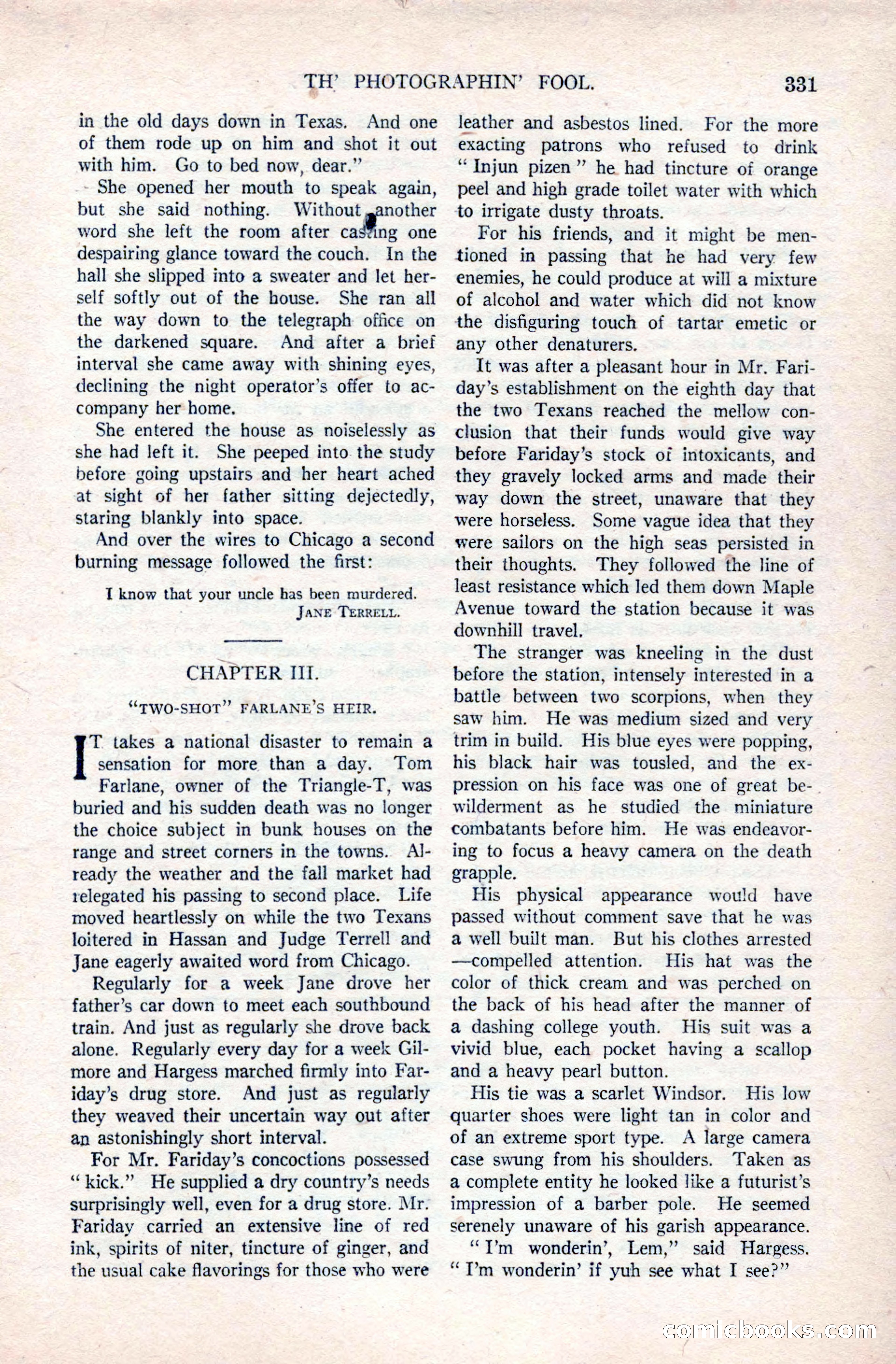 Argosy All-Story Weekly, December 20, 1924 — page 17 of 168