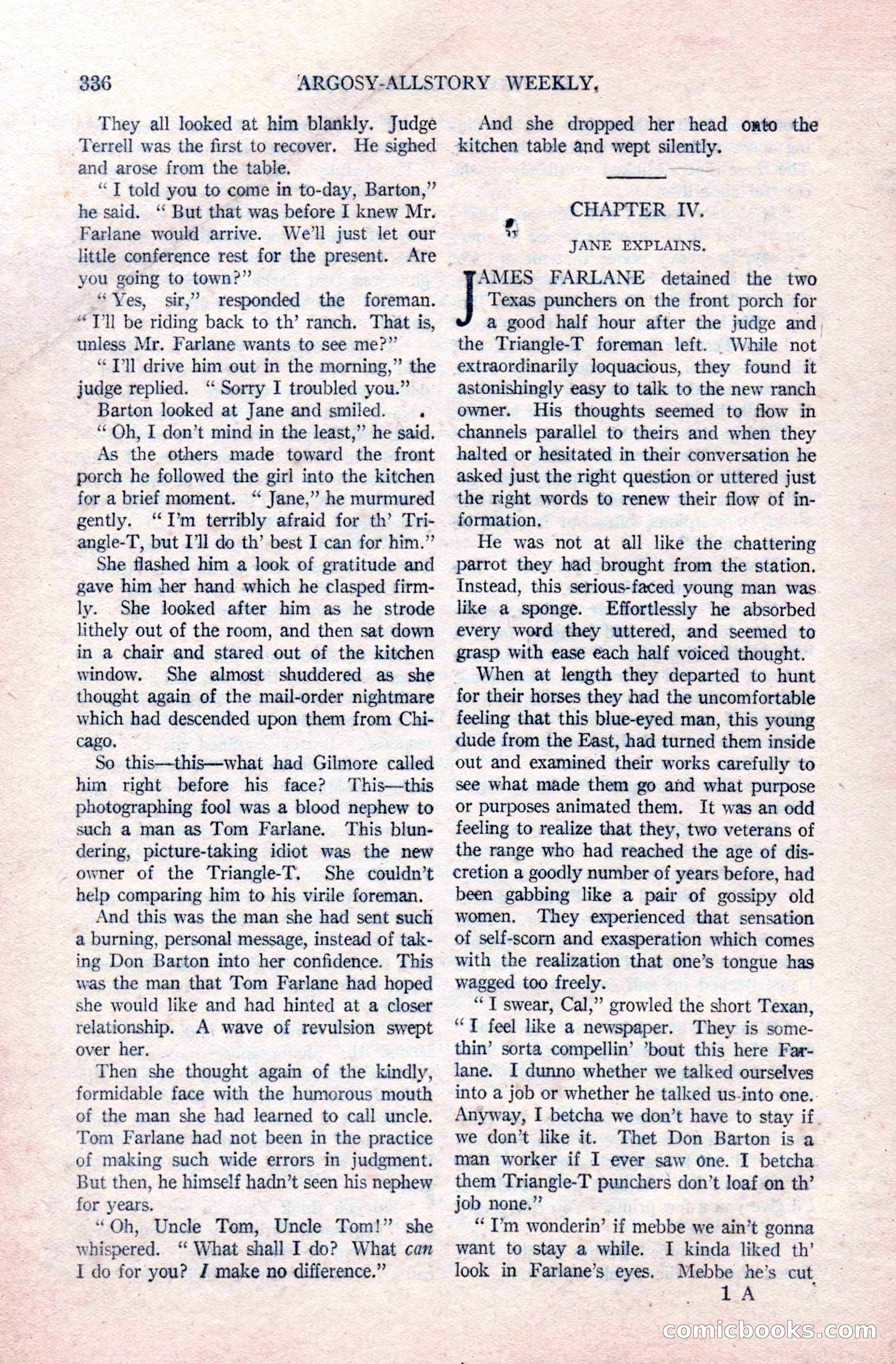 Argosy All-Story Weekly, December 20, 1924 — page 22 of 168