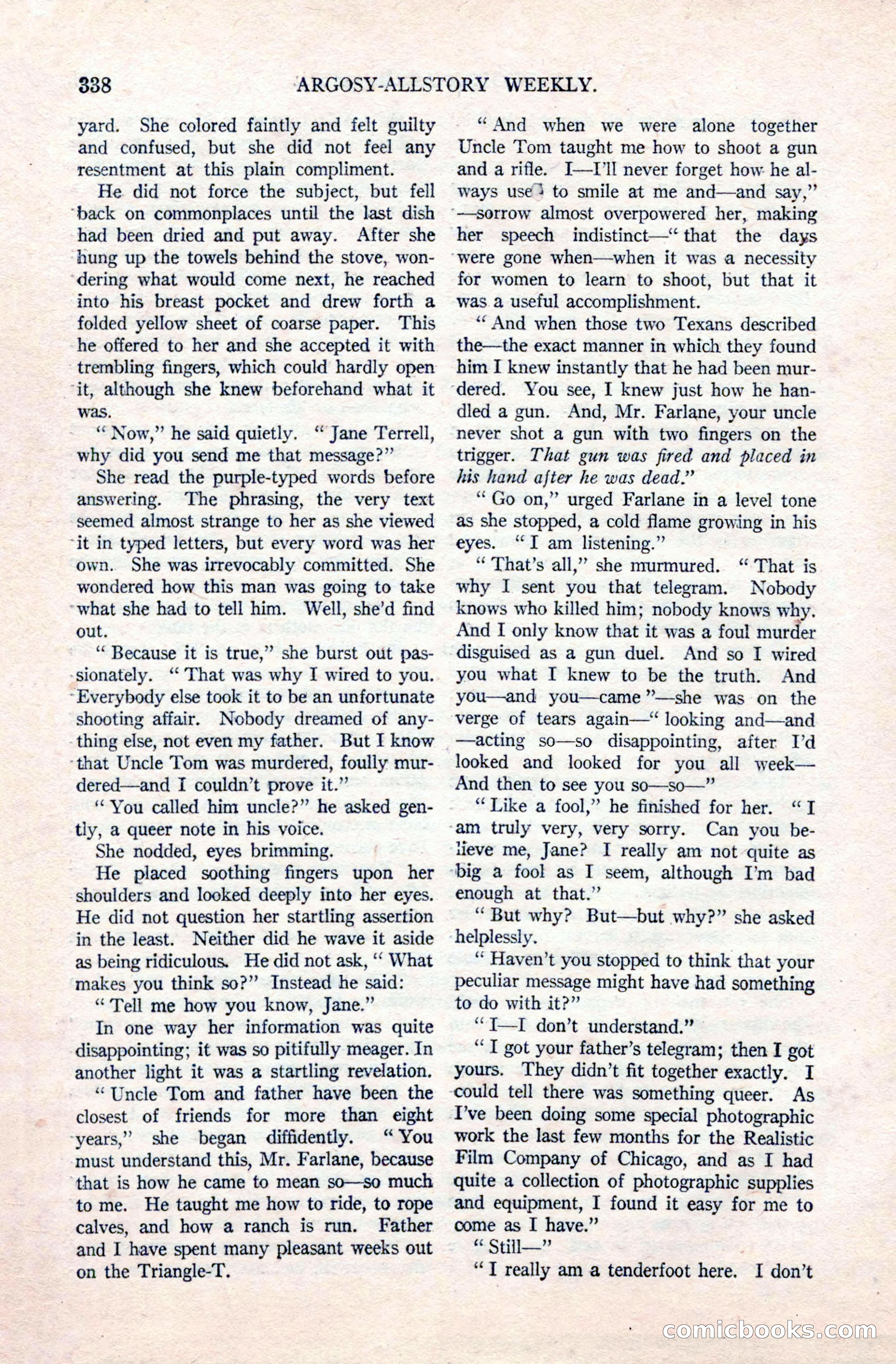 Argosy All-Story Weekly, December 20, 1924 — page 24 of 168
