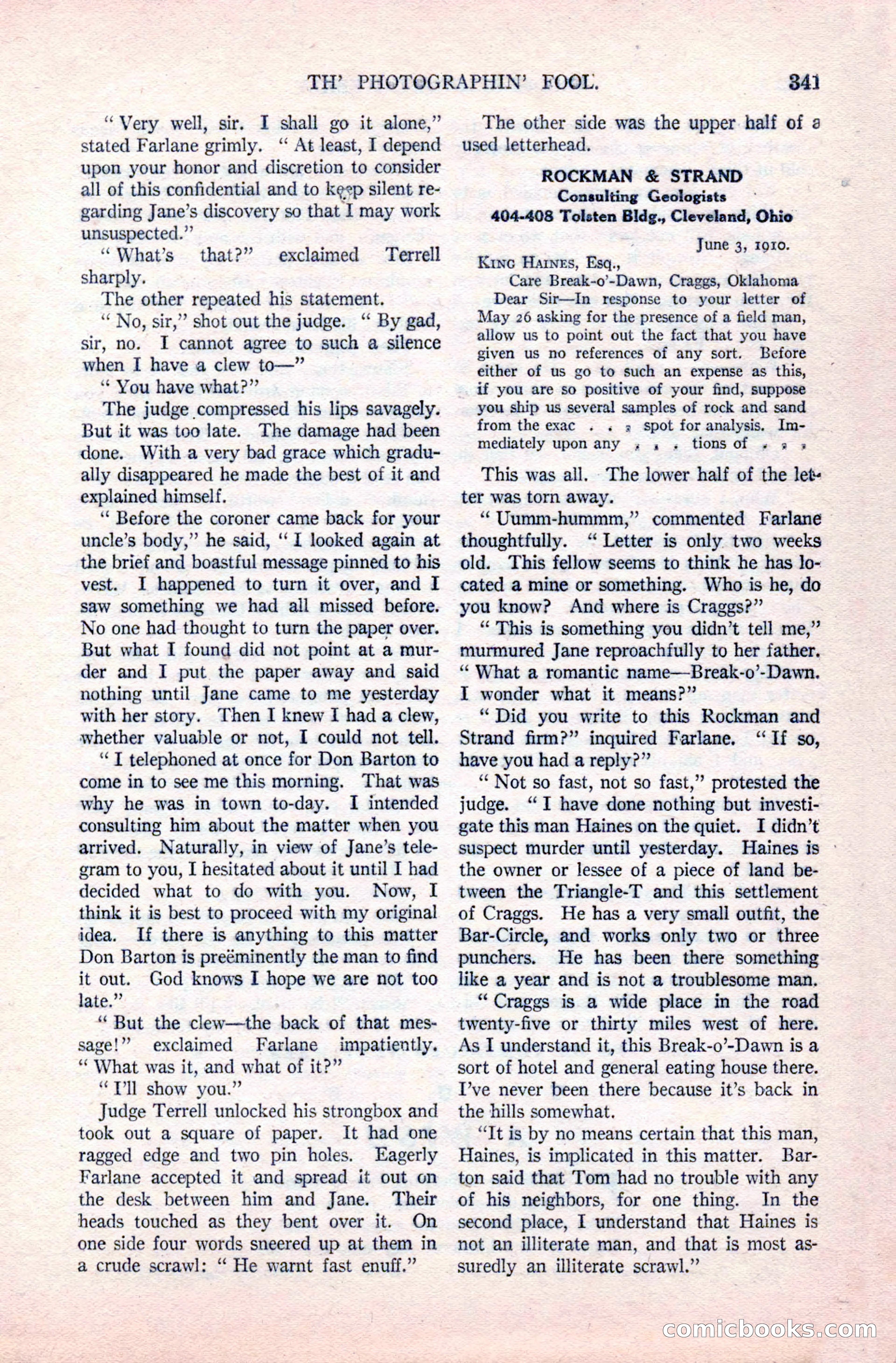 Argosy All-Story Weekly, December 20, 1924 — page 27 of 168