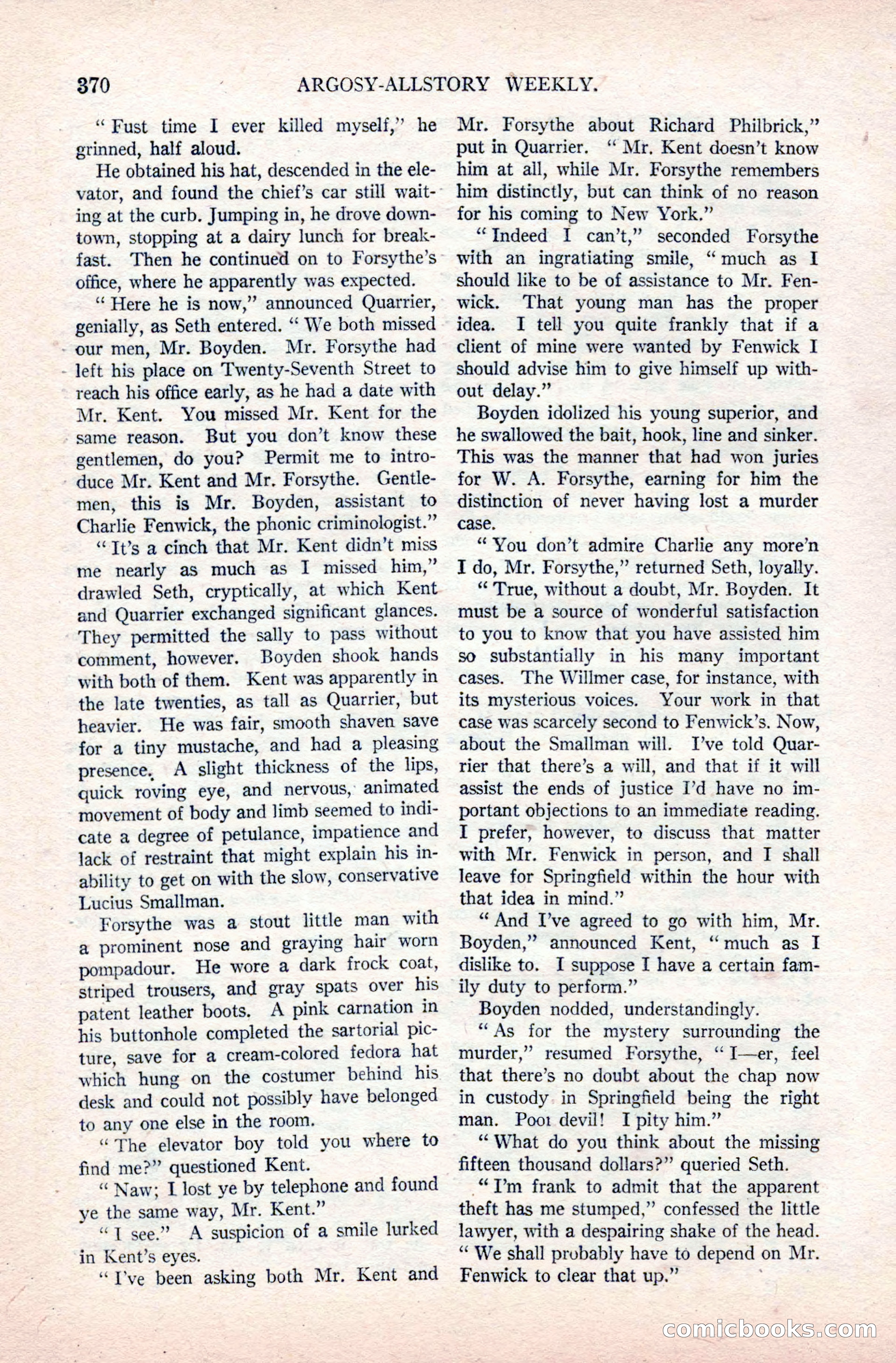 Argosy All-Story Weekly, December 20, 1924 — page 56 of 168