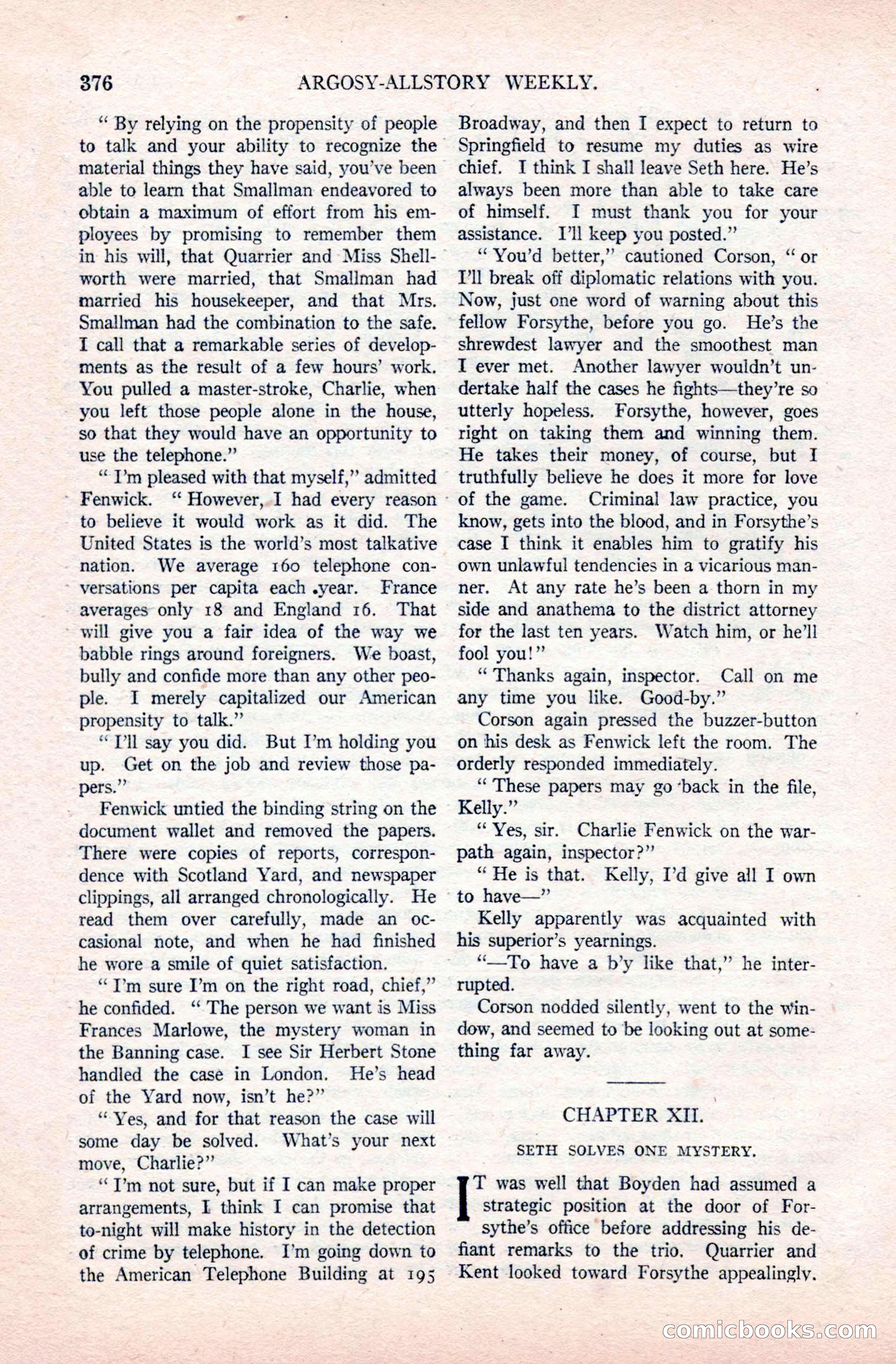 Argosy All-Story Weekly, December 20, 1924 — page 62 of 168