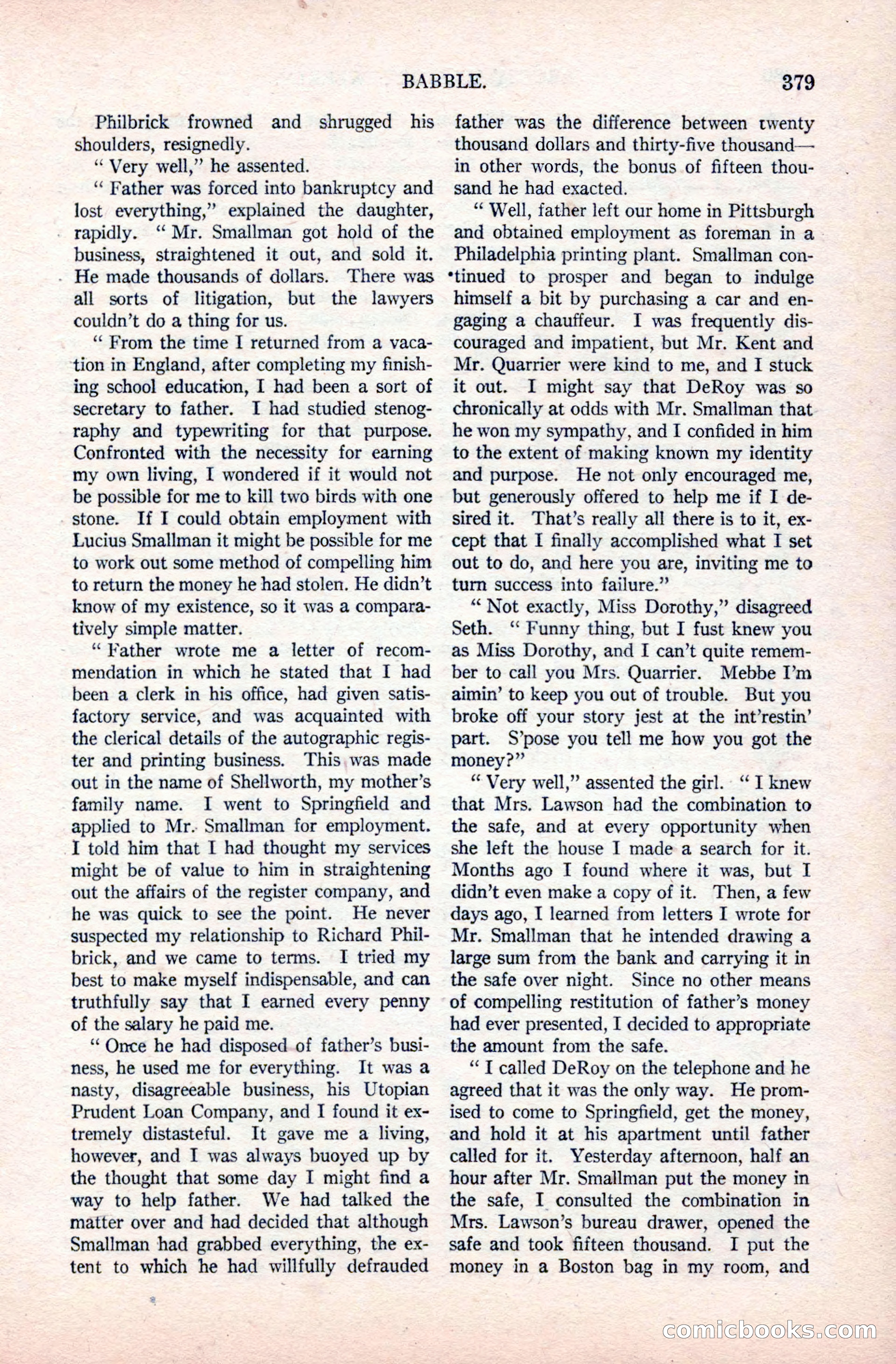 Argosy All-Story Weekly, December 20, 1924 — page 65 of 168
