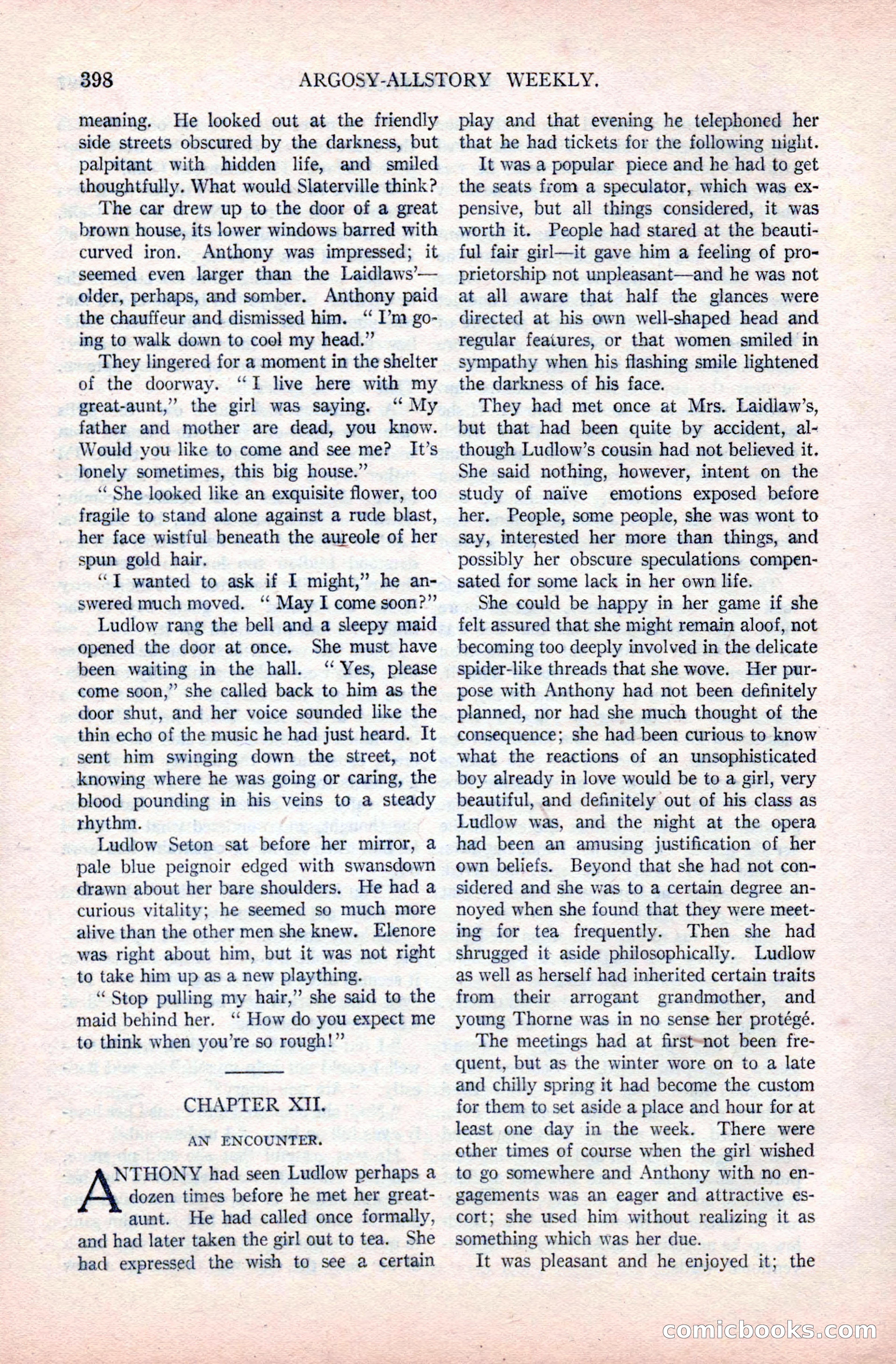 Argosy All-Story Weekly, December 20, 1924 — page 84 of 168