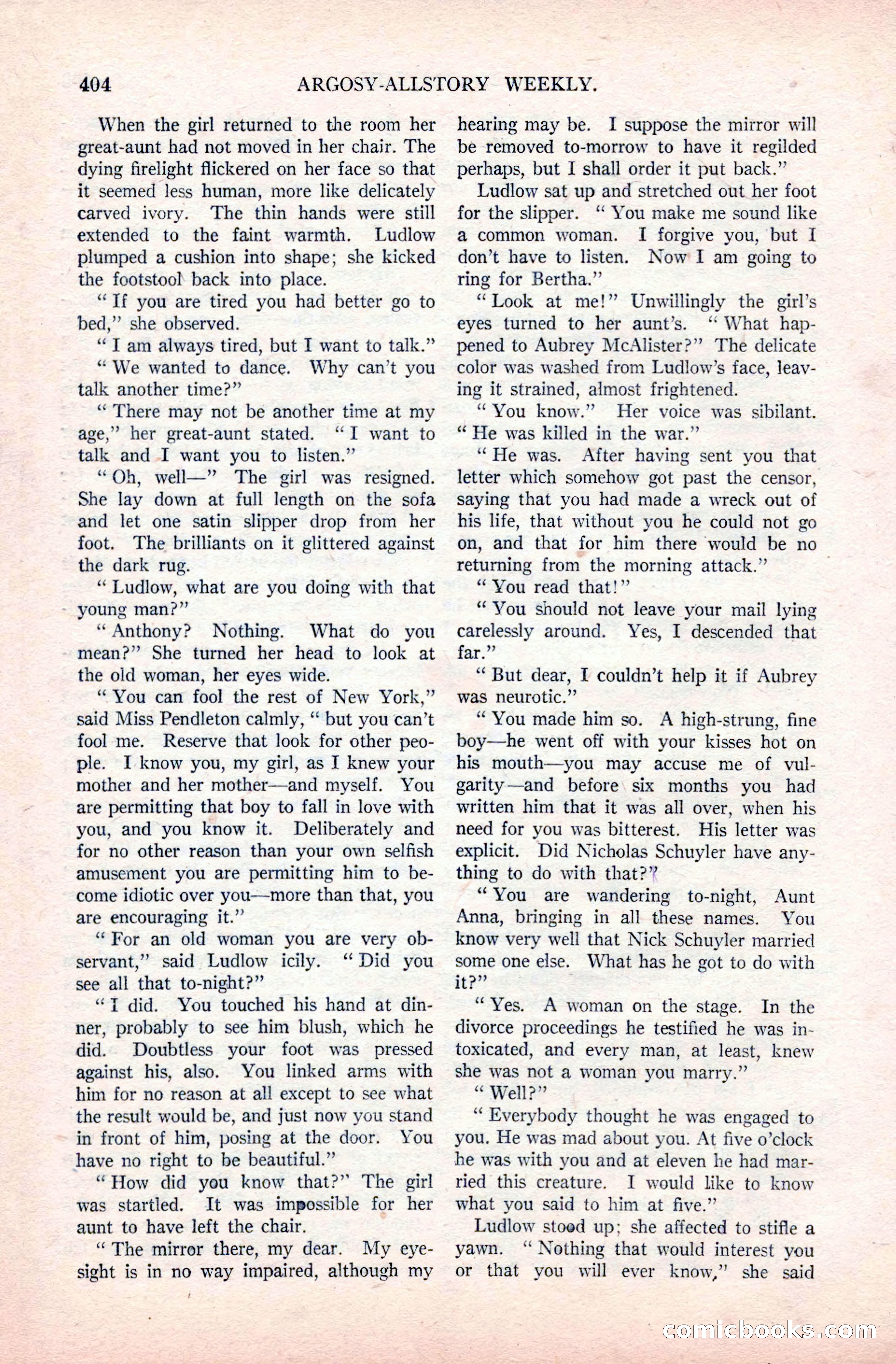 Argosy All-Story Weekly, December 20, 1924 — page 90 of 168