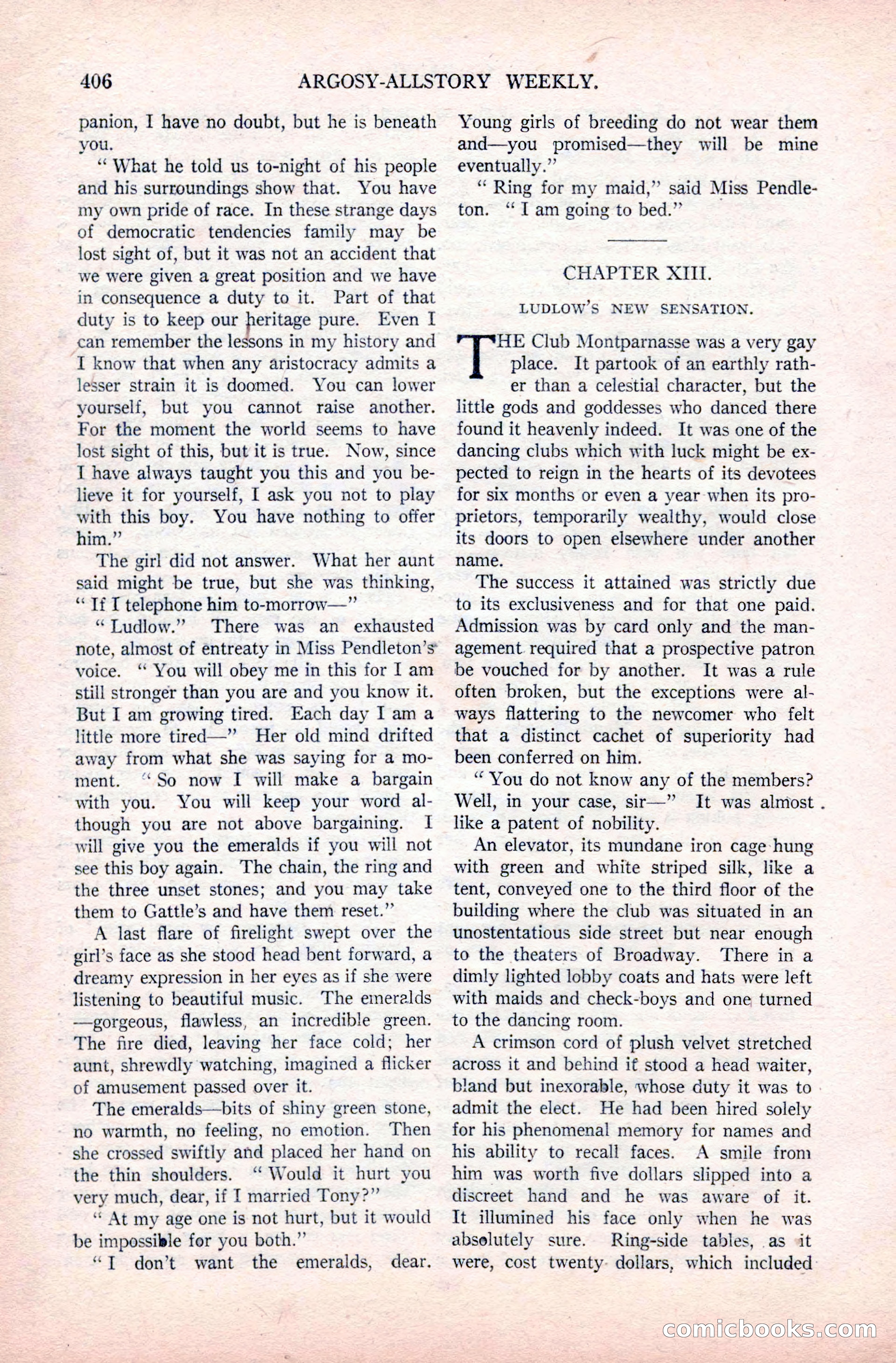Argosy All-Story Weekly, December 20, 1924 — page 92 of 168