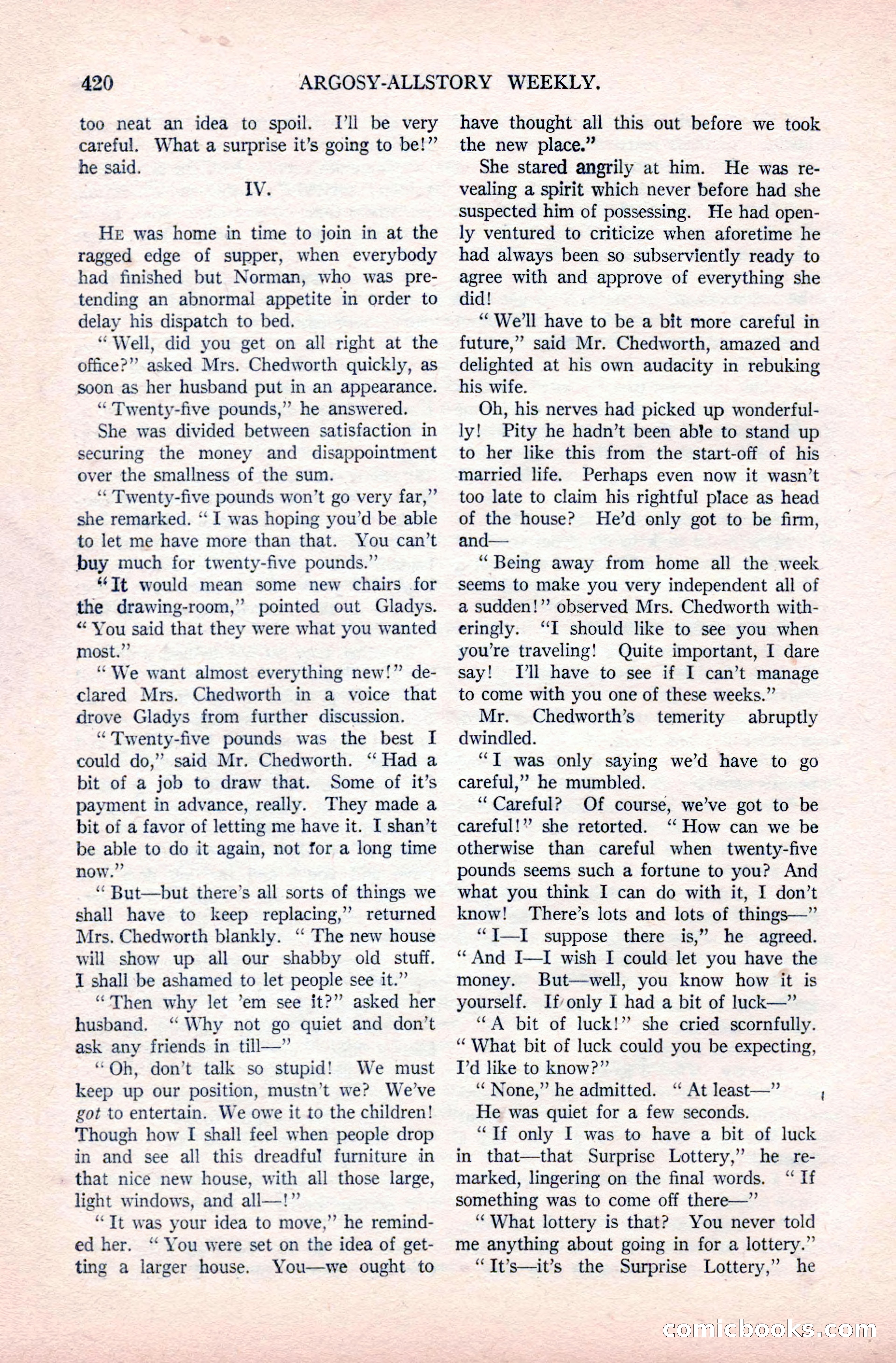Argosy All-Story Weekly, December 20, 1924 — page 106 of 168