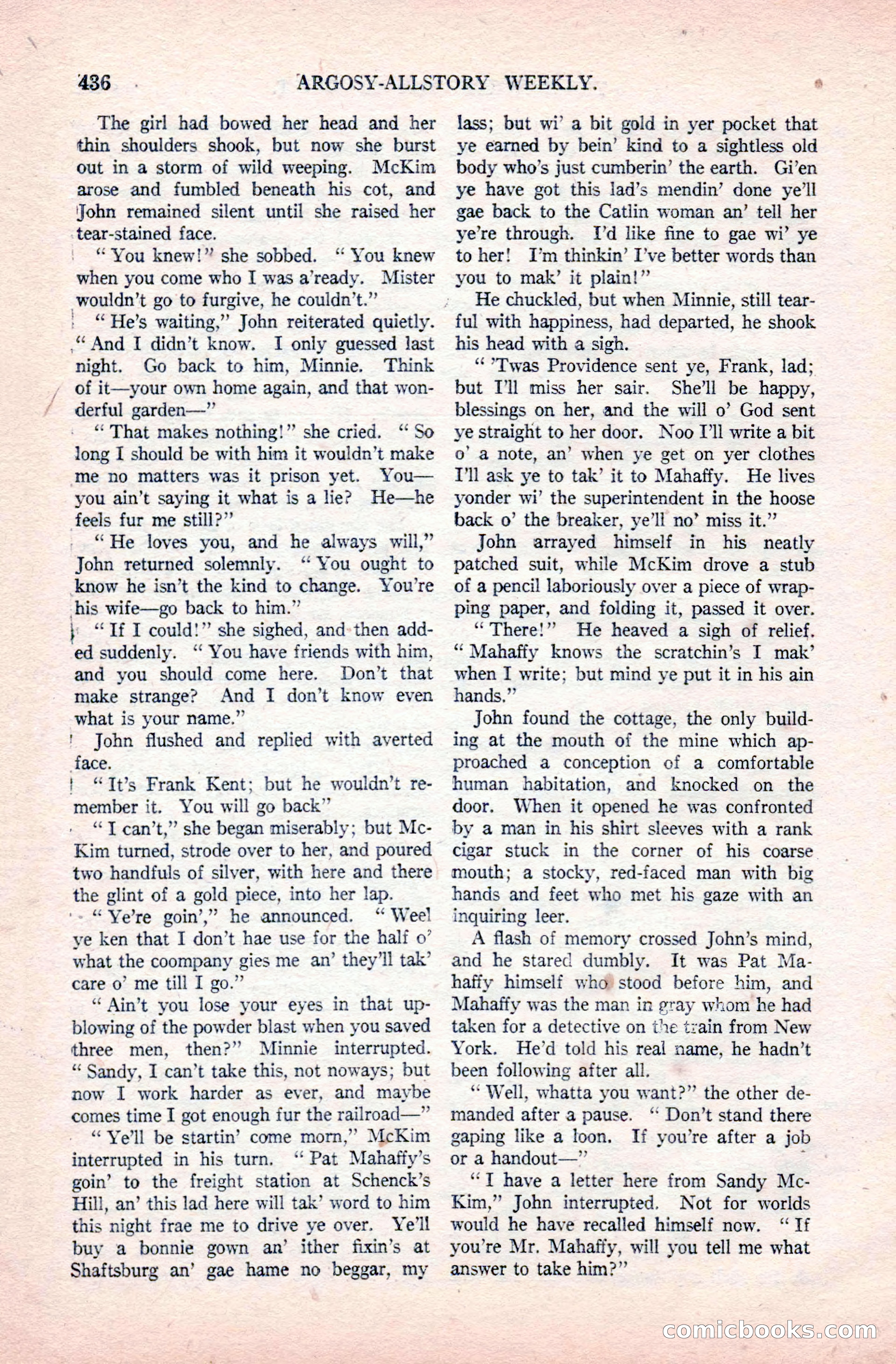 Argosy All-Story Weekly, December 20, 1924 — page 122 of 168