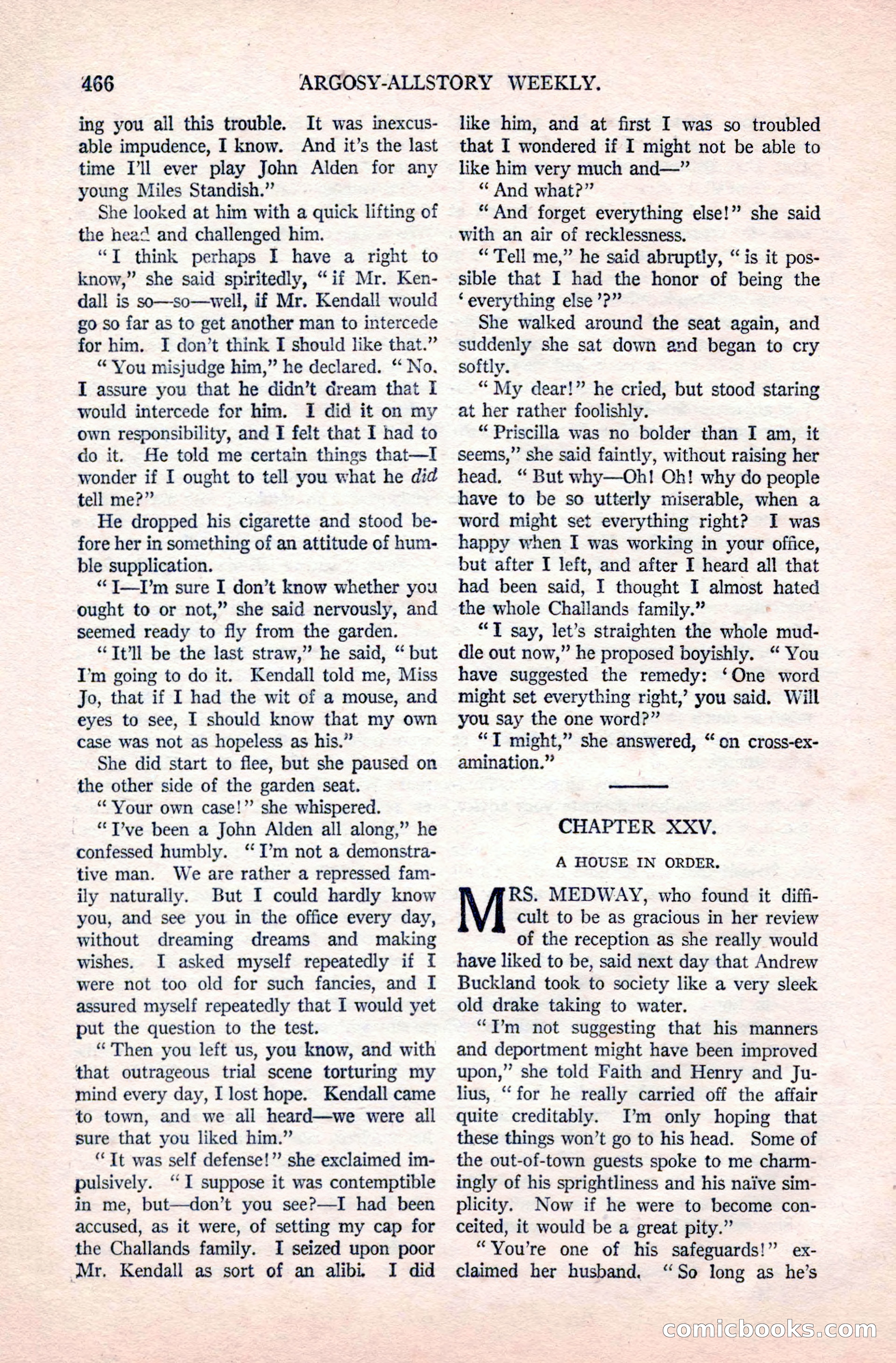 Argosy All-Story Weekly, December 20, 1924 — page 152 of 168