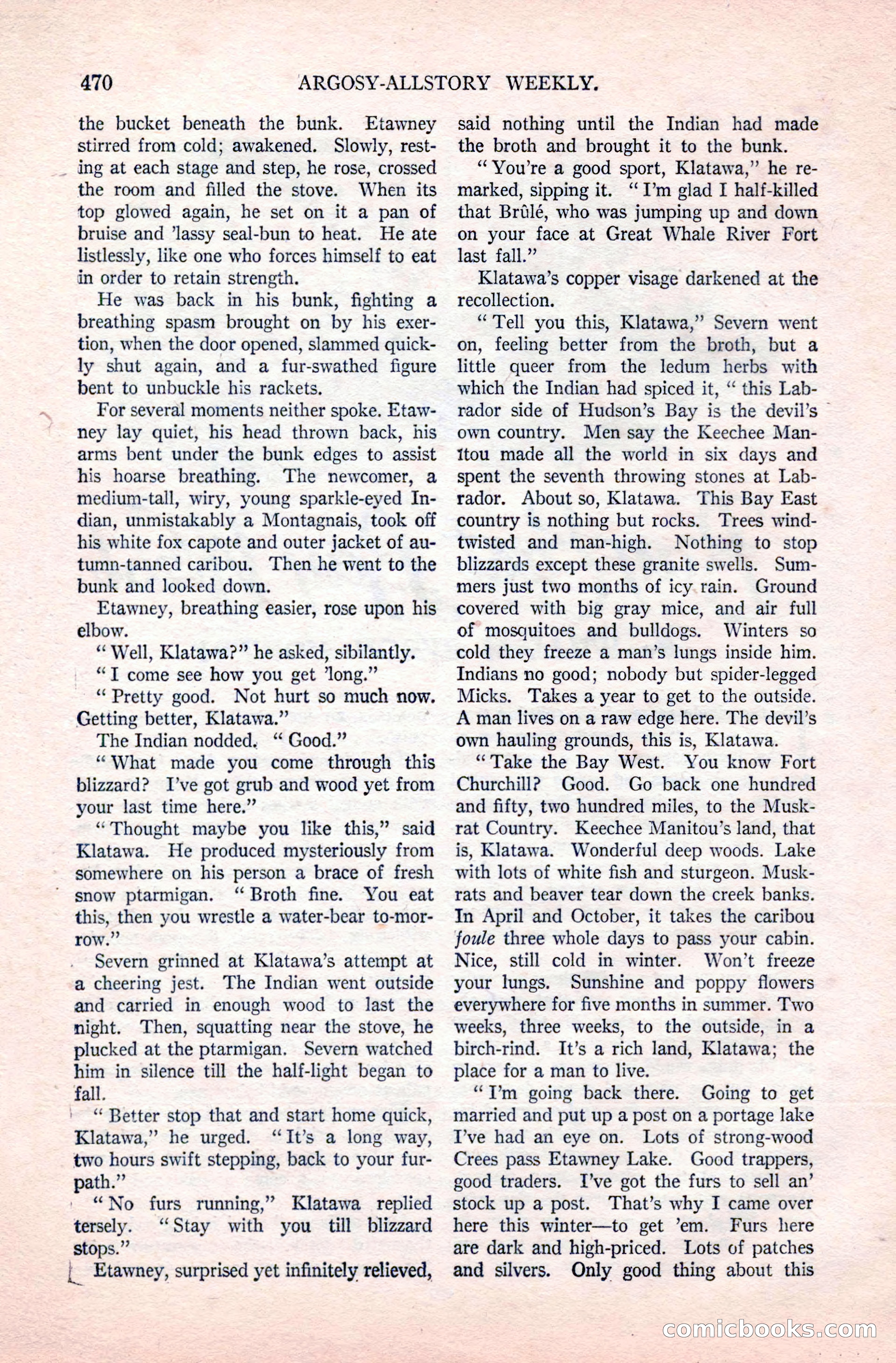Argosy All-Story Weekly, December 20, 1924 — page 156 of 168