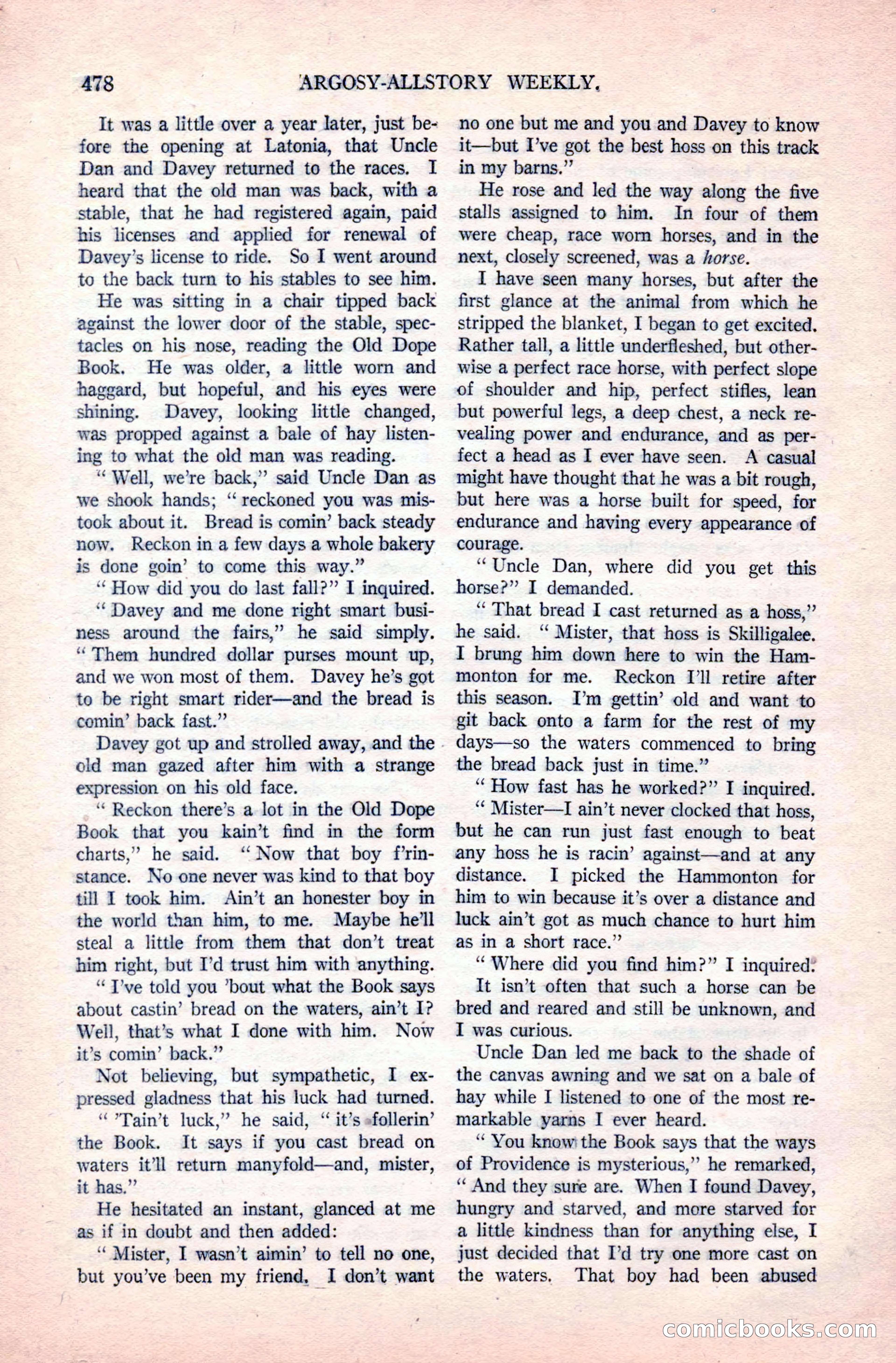 Argosy All-Story Weekly, December 20, 1924 — page 164 of 168