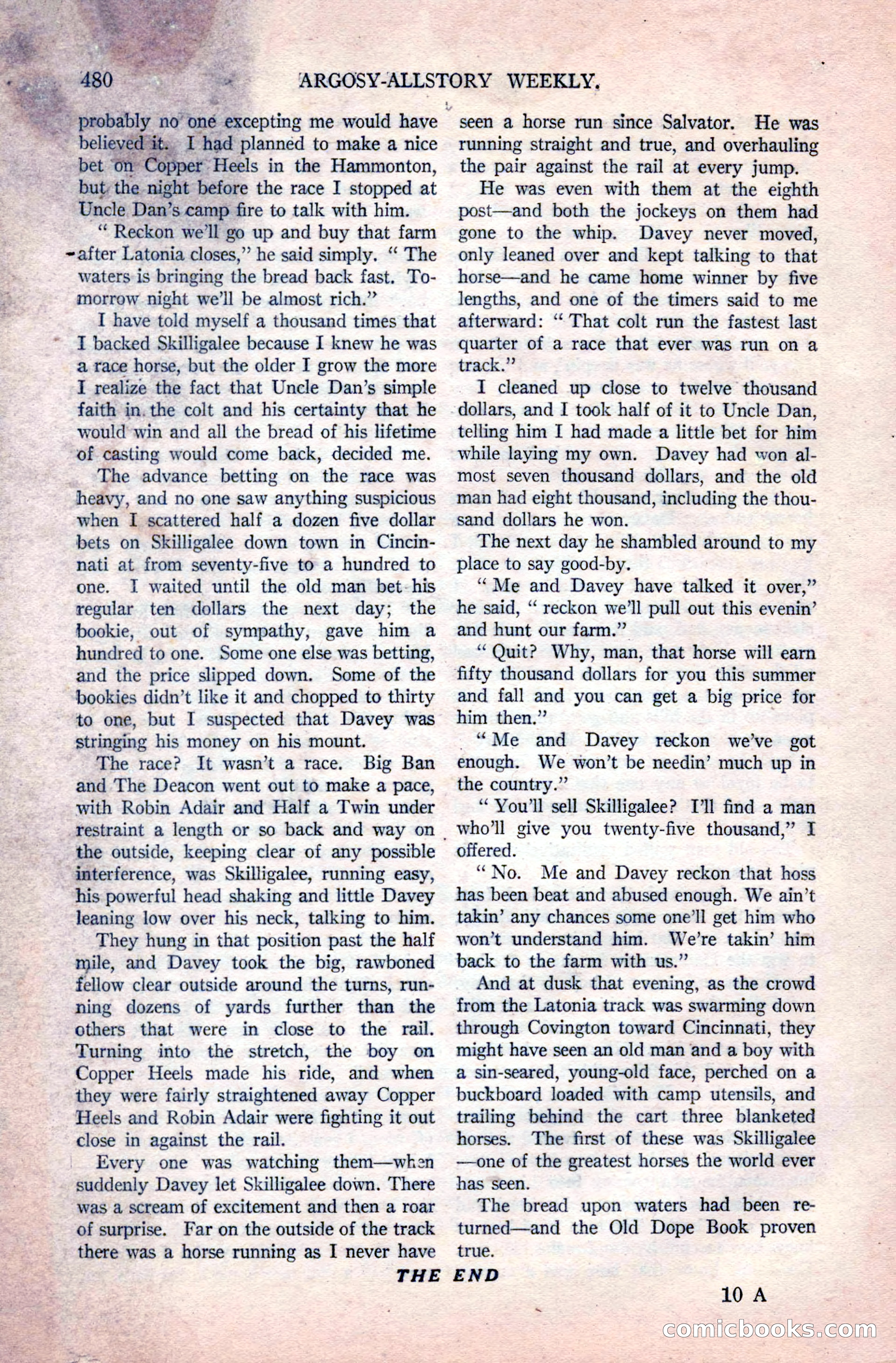 Argosy All-Story Weekly, December 20, 1924 — page 166 of 168