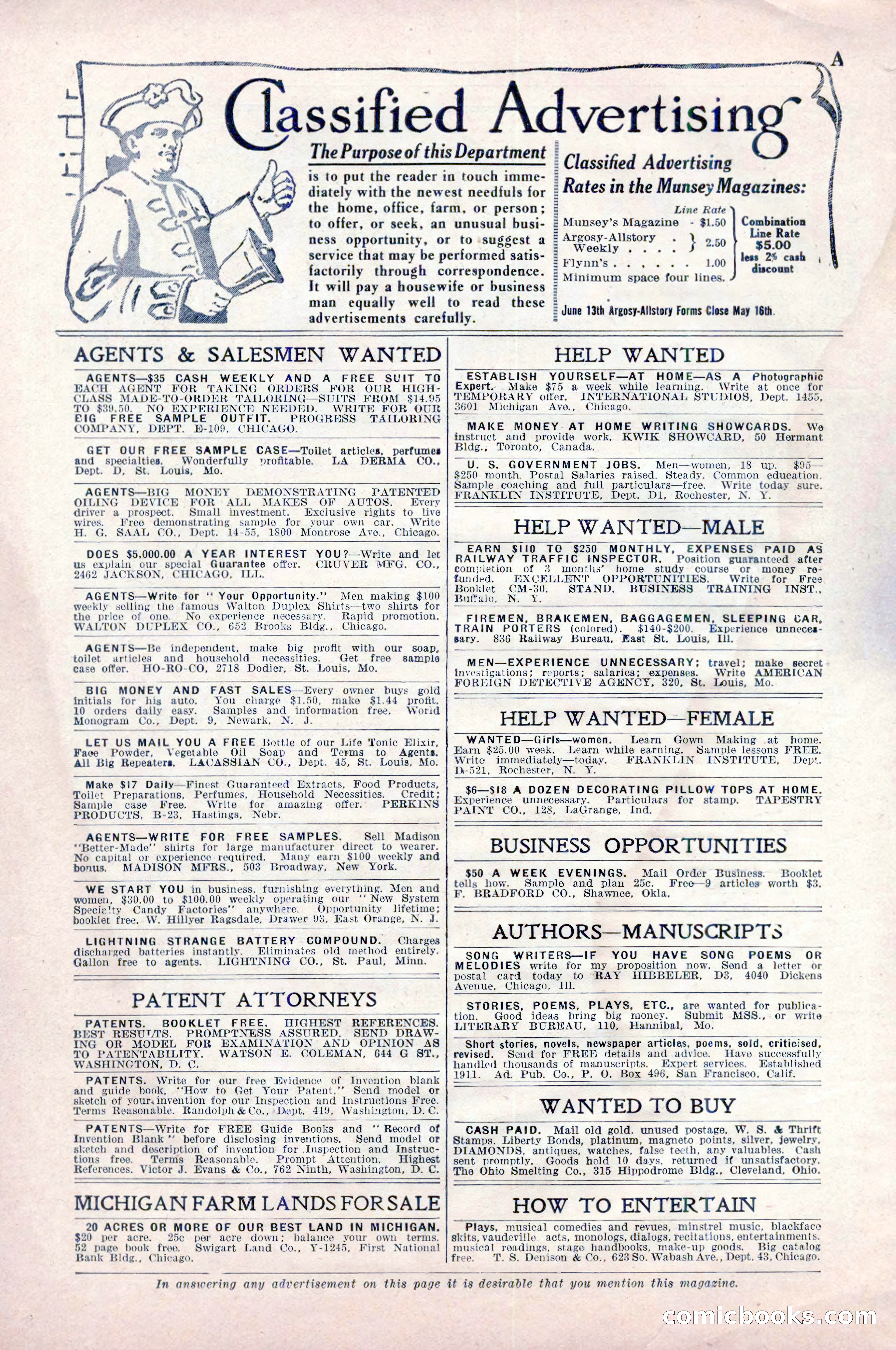 Argosy All-Story Weekly, May 9, 1925 — page 6 of 176