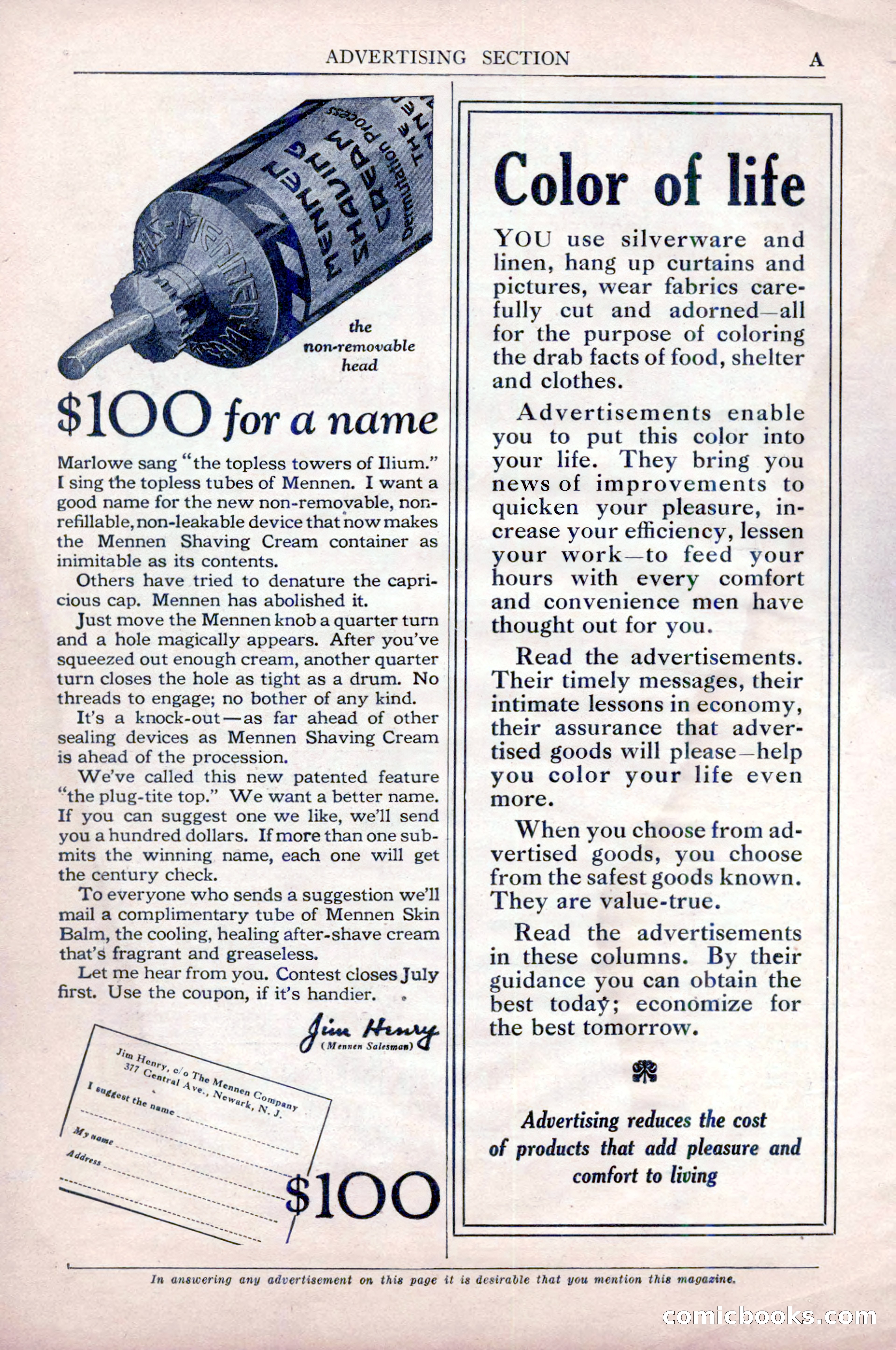 Argosy All-Story Weekly, May 9, 1925 — page 8 of 176