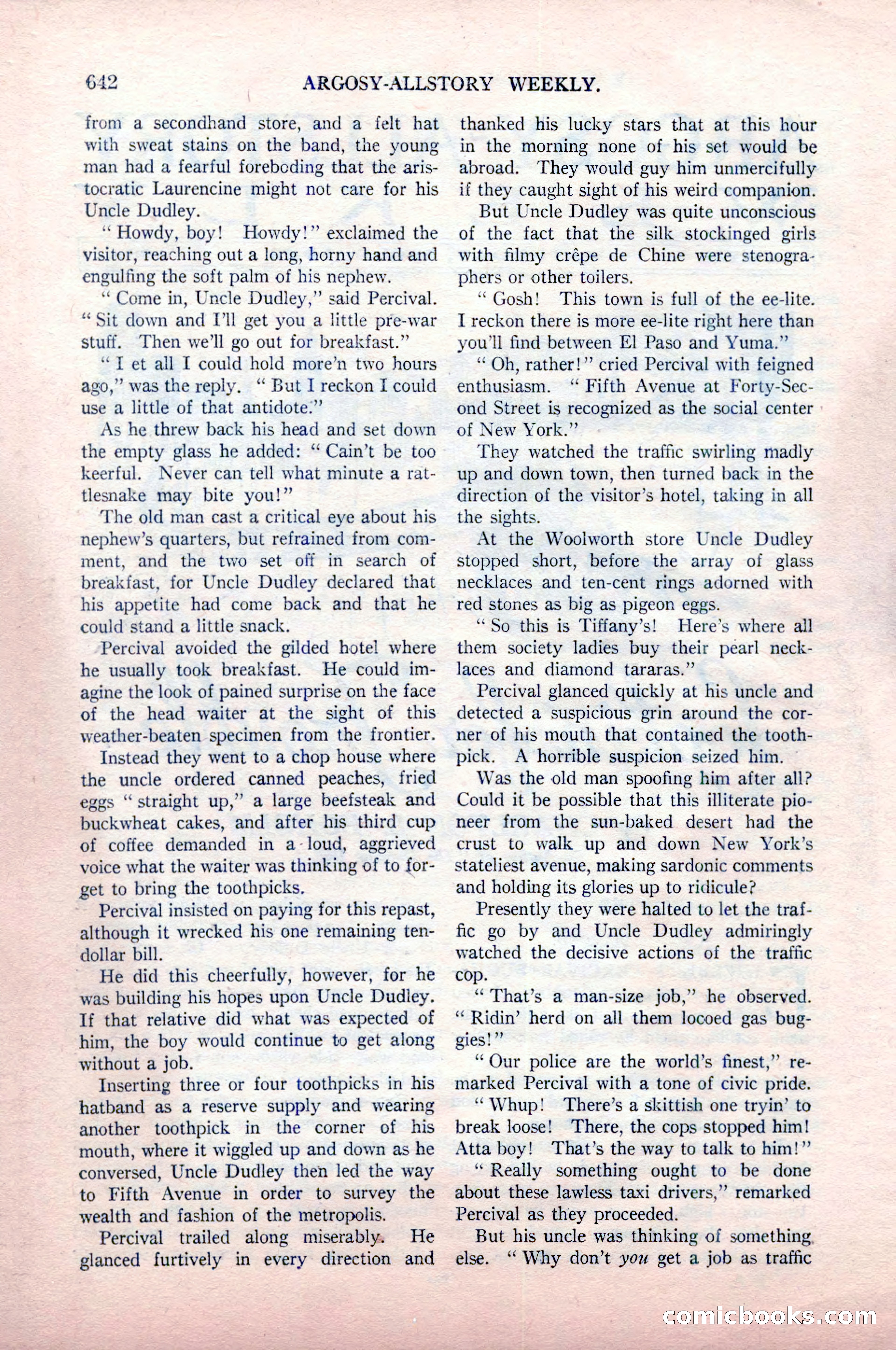 Argosy All-Story Weekly, May 9, 1925 — page 12 of 176