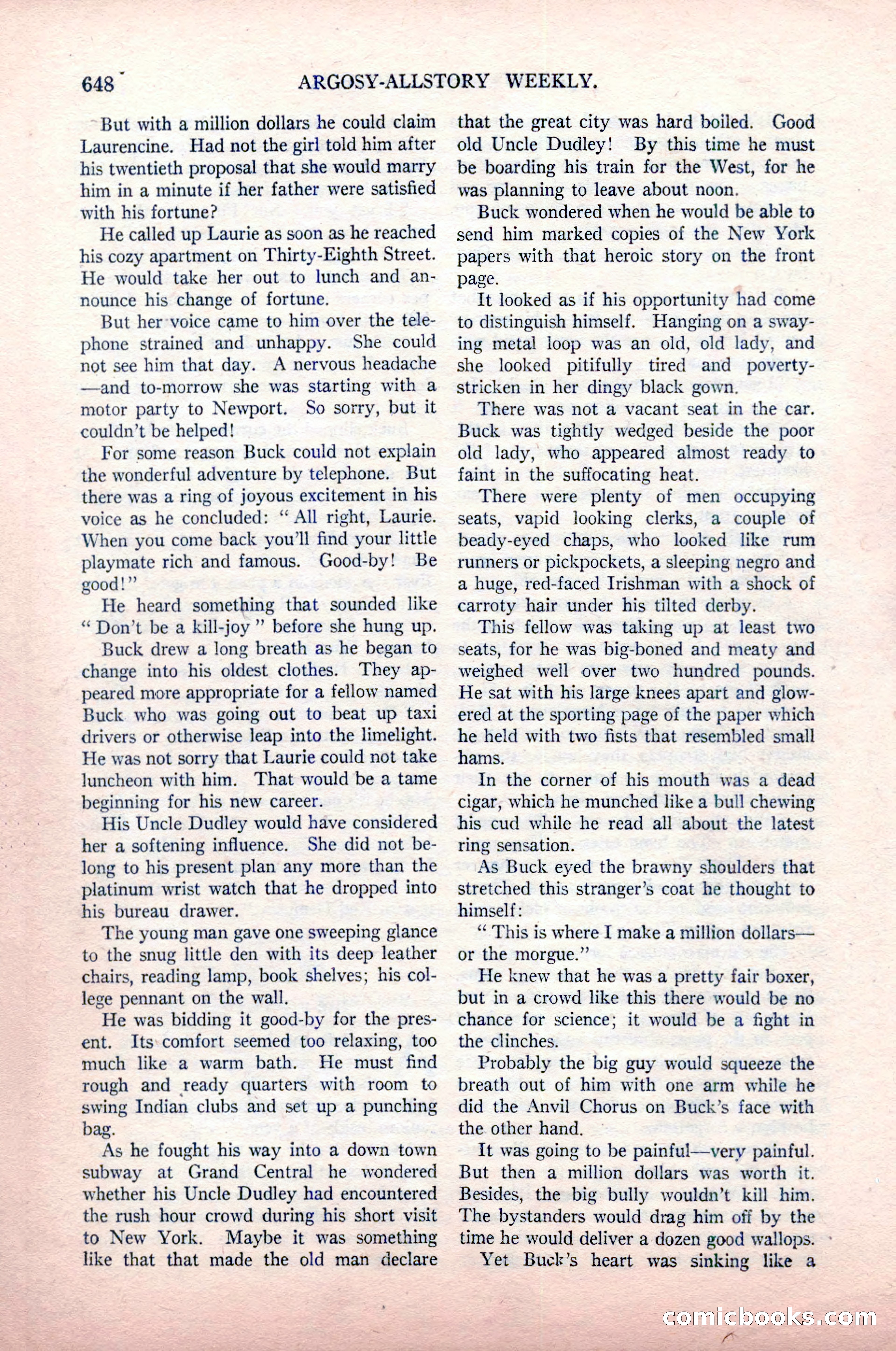 Argosy All-Story Weekly, May 9, 1925 — page 18 of 176