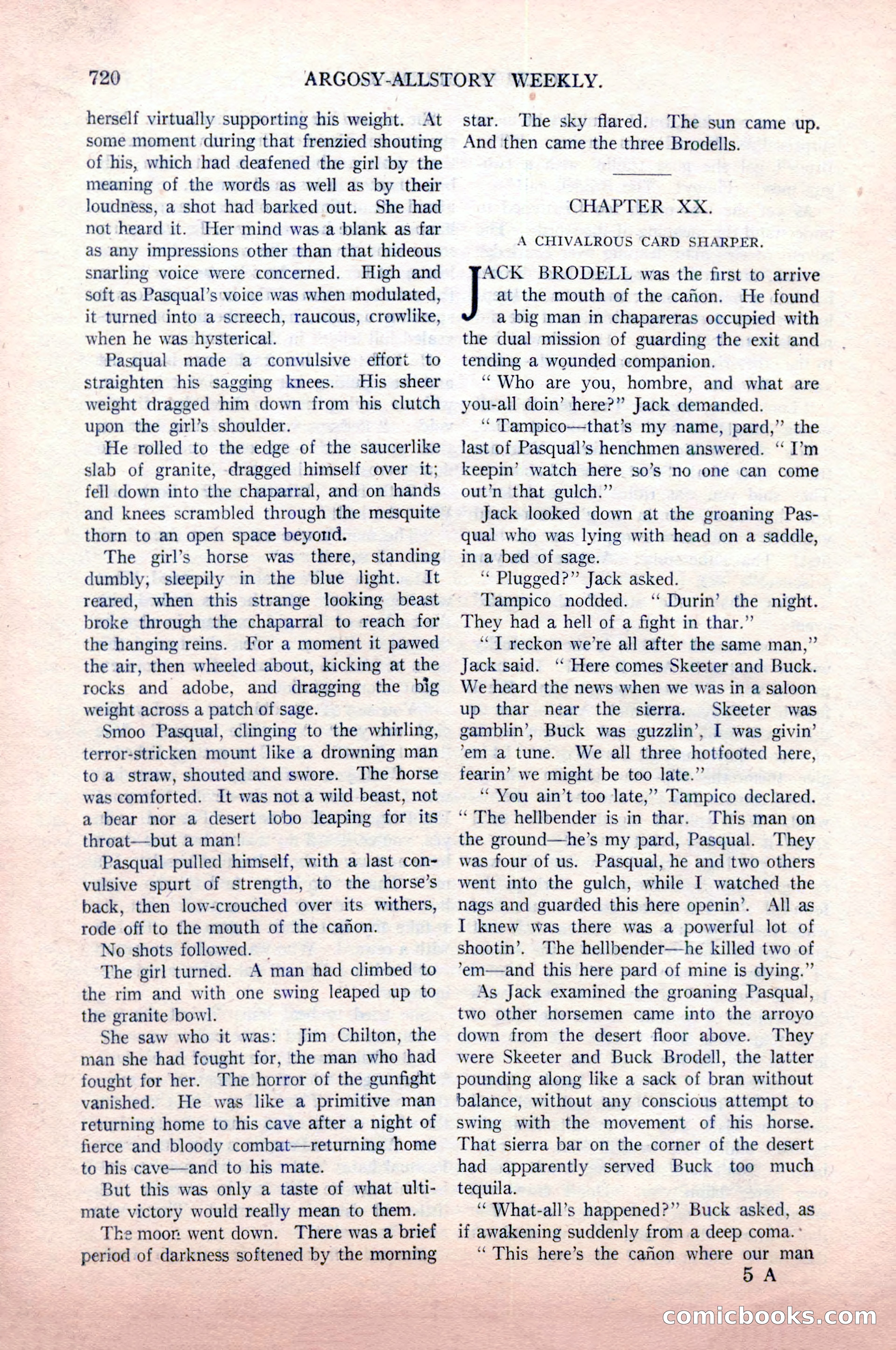 Argosy All-Story Weekly, May 9, 1925 — page 90 of 176