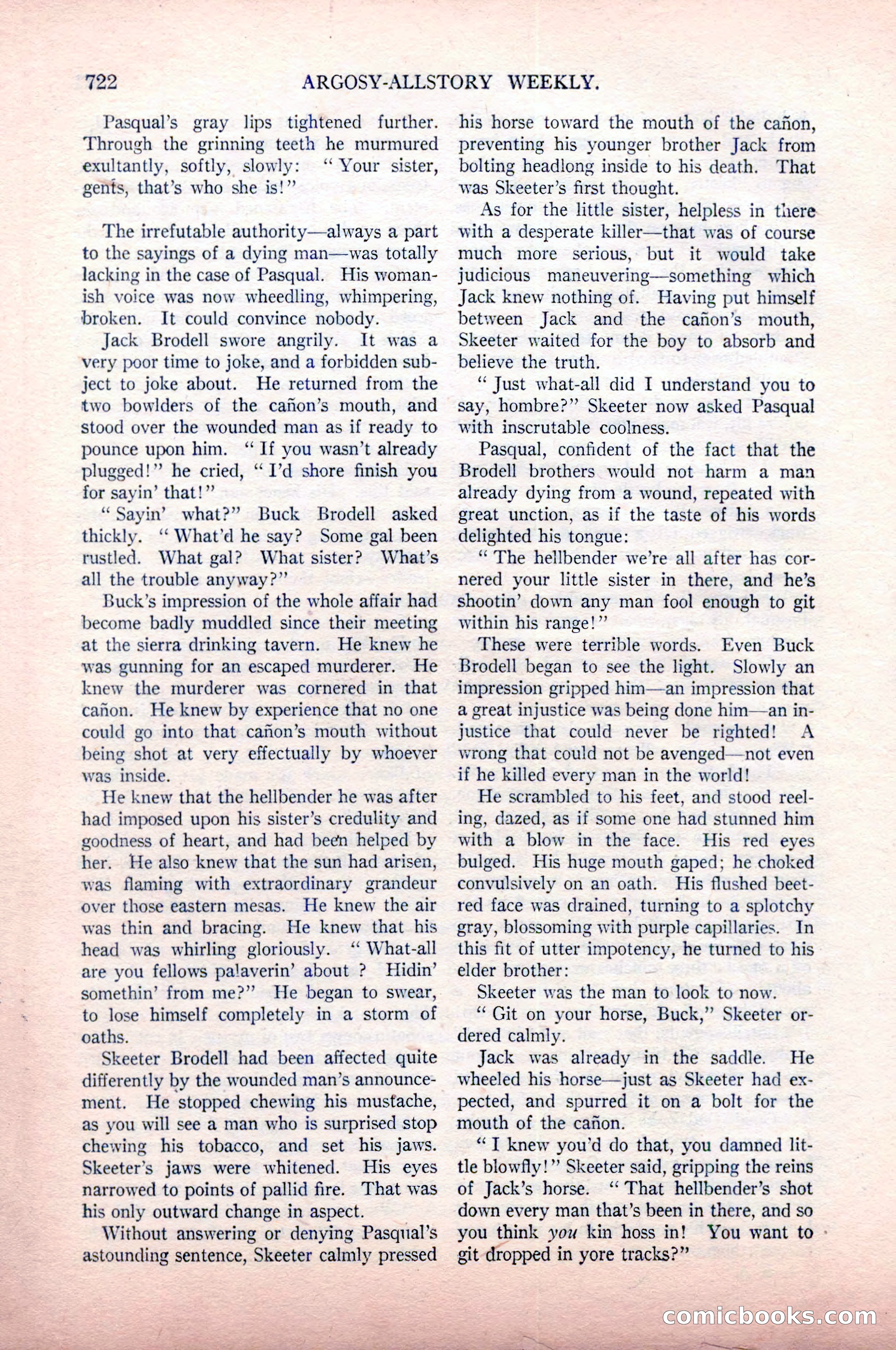 Argosy All-Story Weekly, May 9, 1925 — page 92 of 176