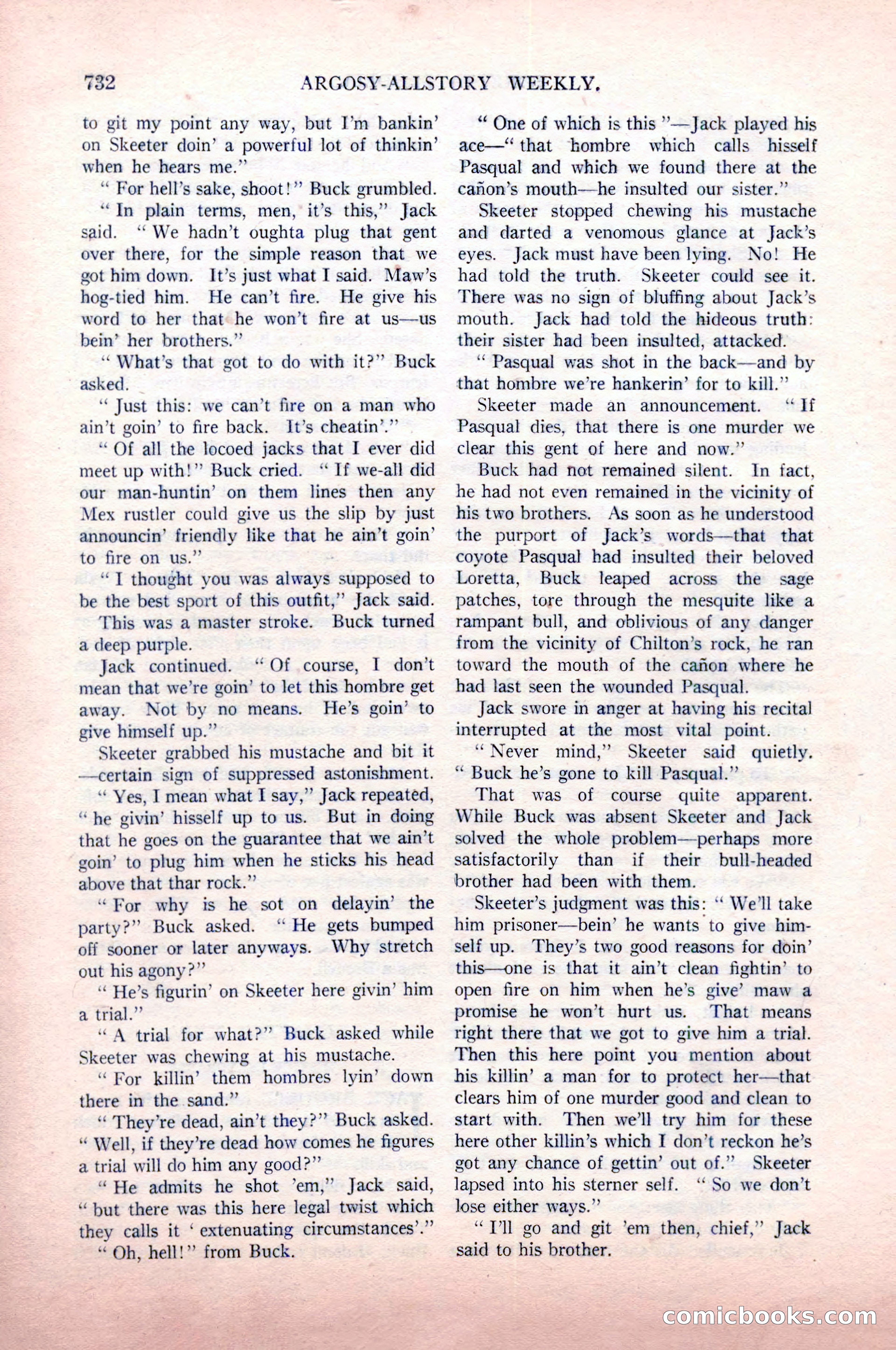 Argosy All-Story Weekly, May 9, 1925 — page 102 of 176