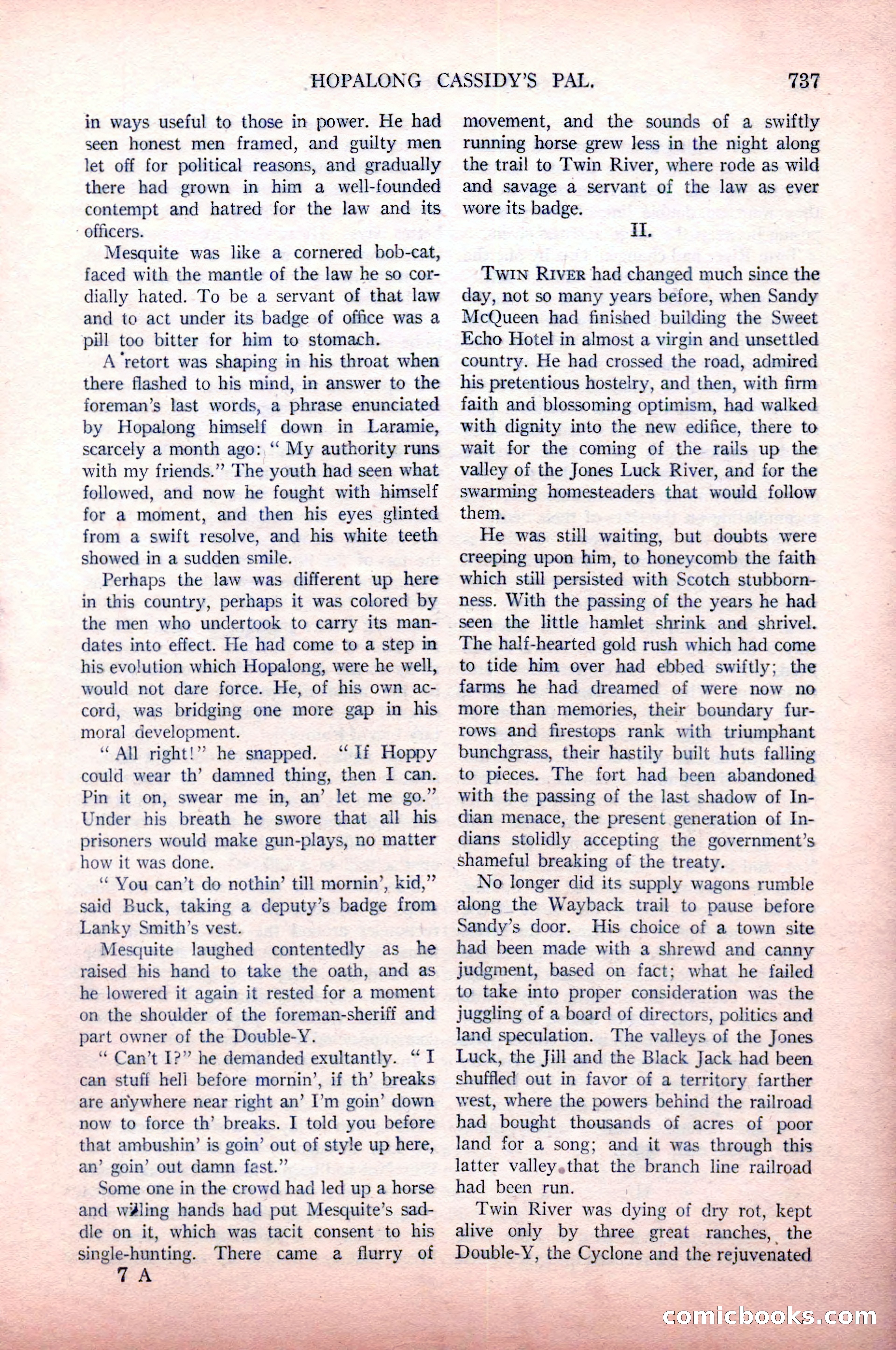 Argosy All-Story Weekly, May 9, 1925 — page 107 of 176