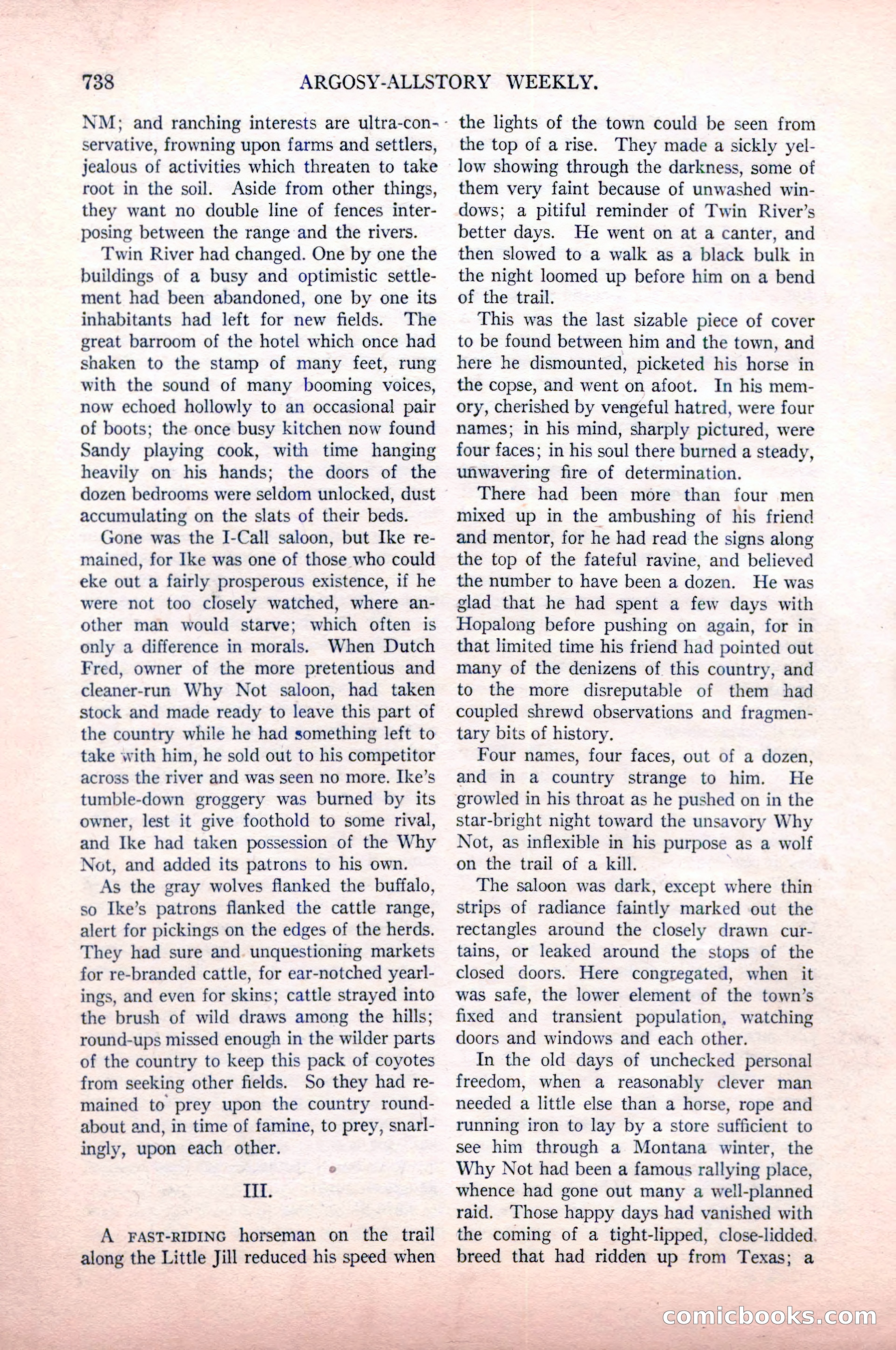 Argosy All-Story Weekly, May 9, 1925 — page 108 of 176