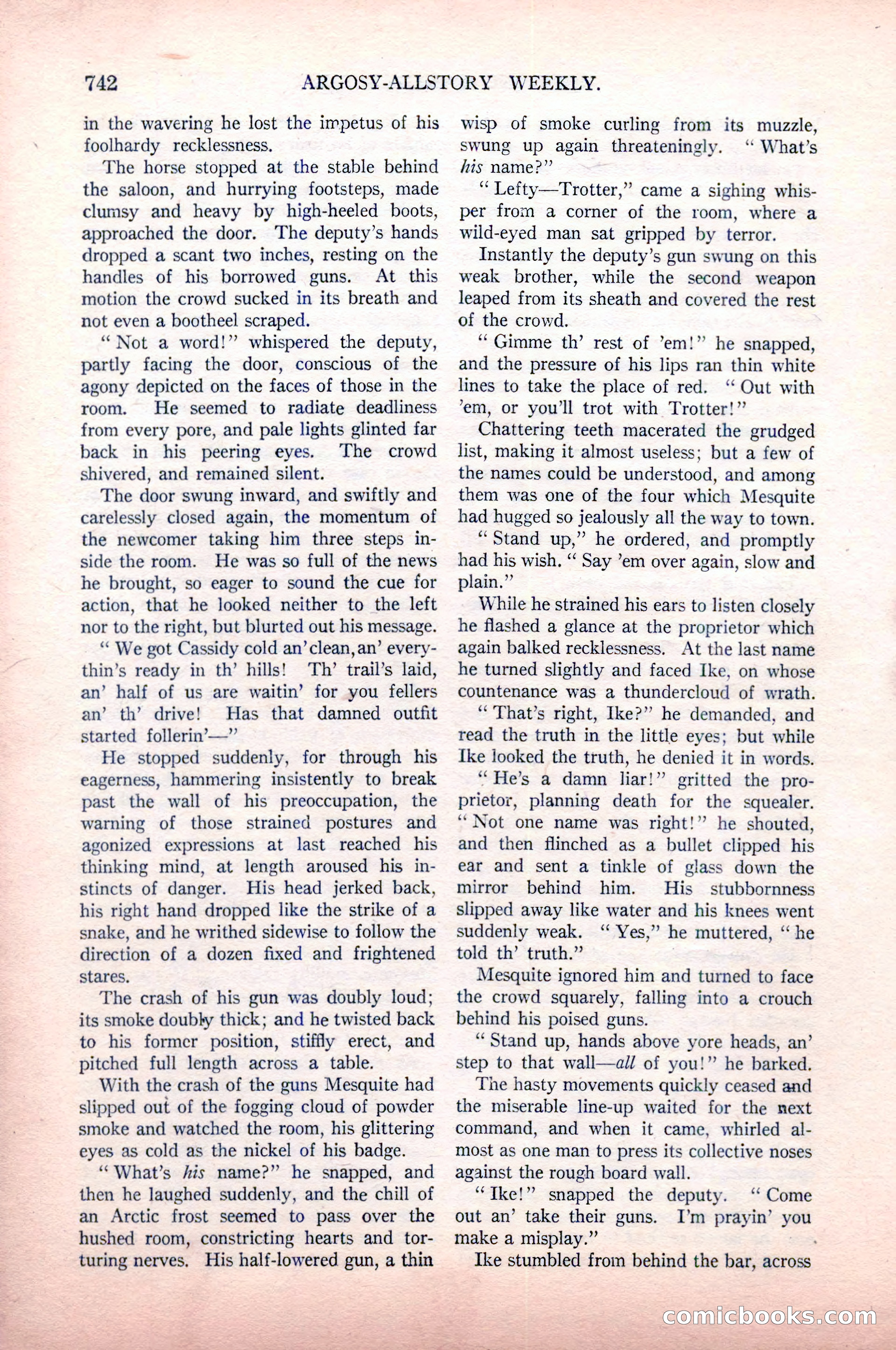 Argosy All-Story Weekly, May 9, 1925 — page 112 of 176