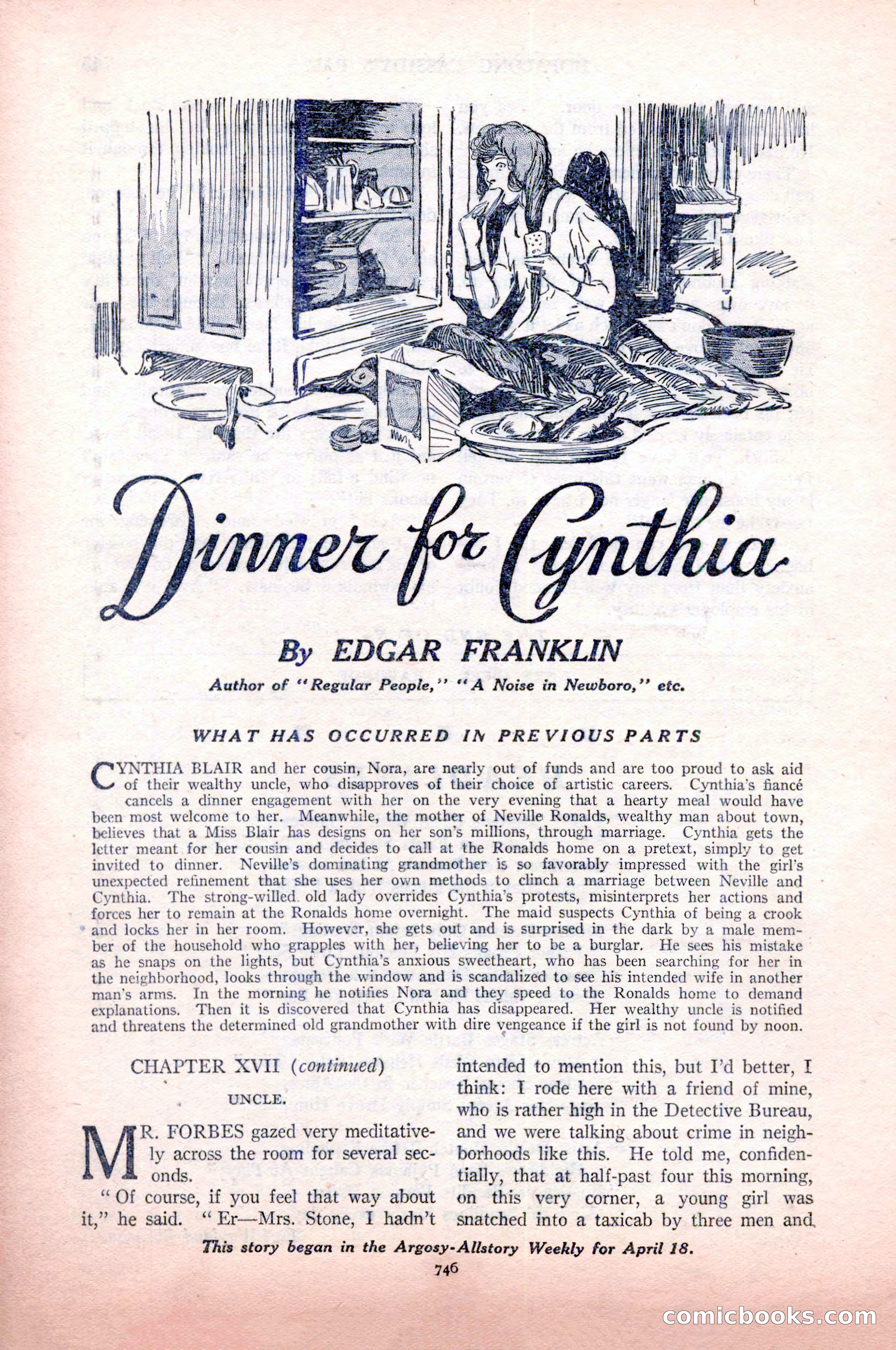 Argosy All-Story Weekly, May 9, 1925 — page 116 of 176