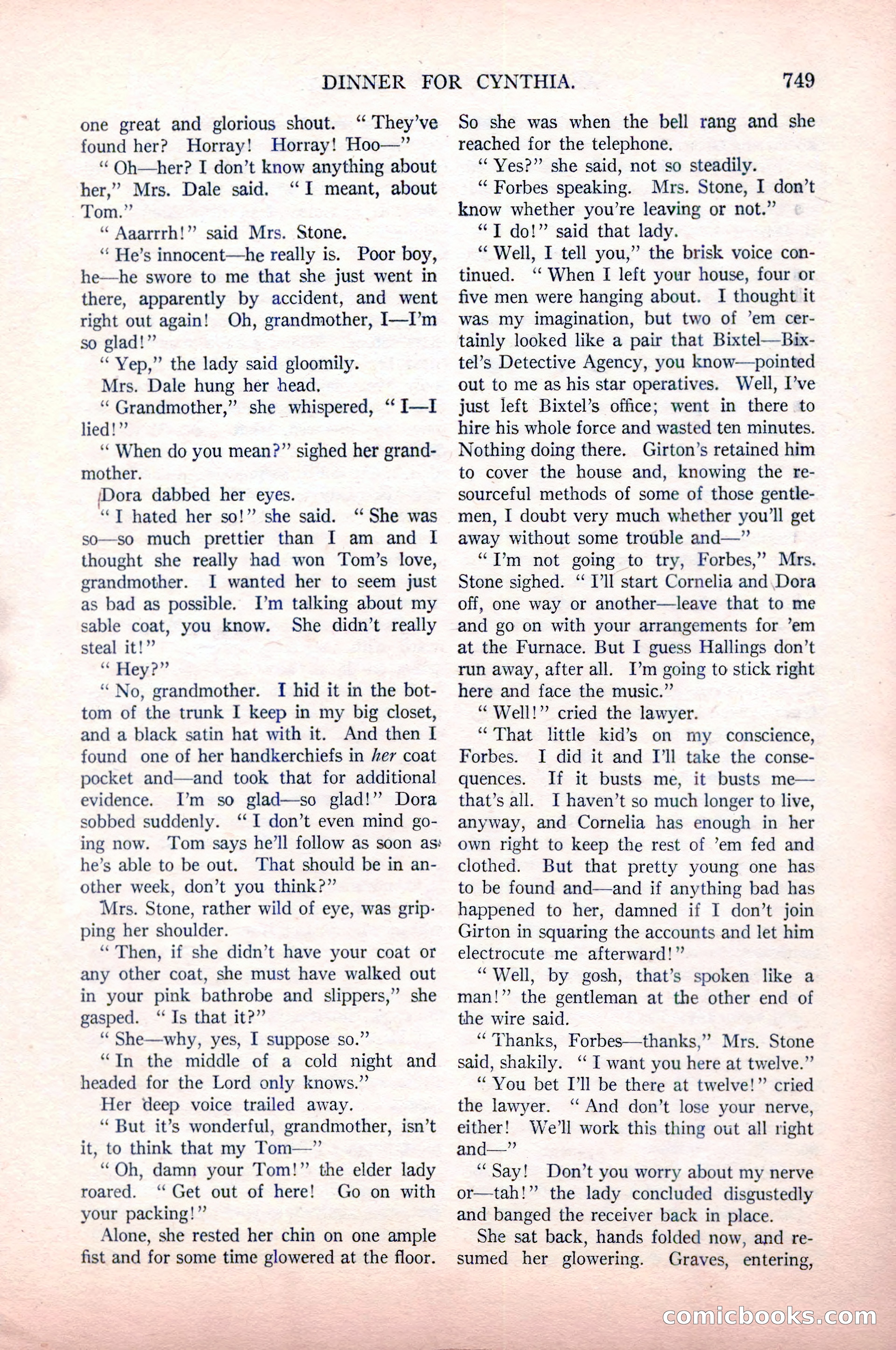 Argosy All-Story Weekly, May 9, 1925 — page 119 of 176