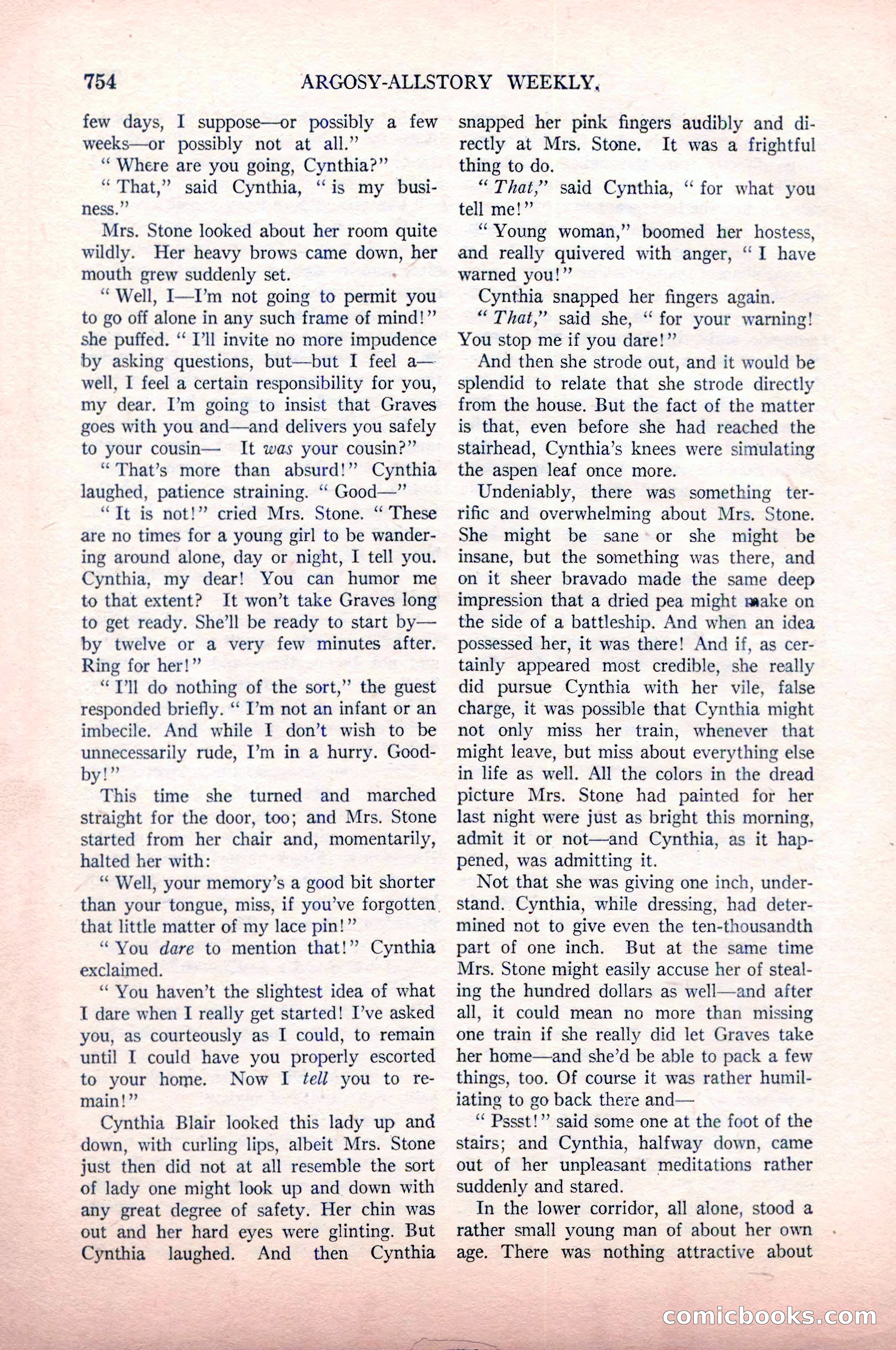Argosy All-Story Weekly, May 9, 1925 — page 124 of 176